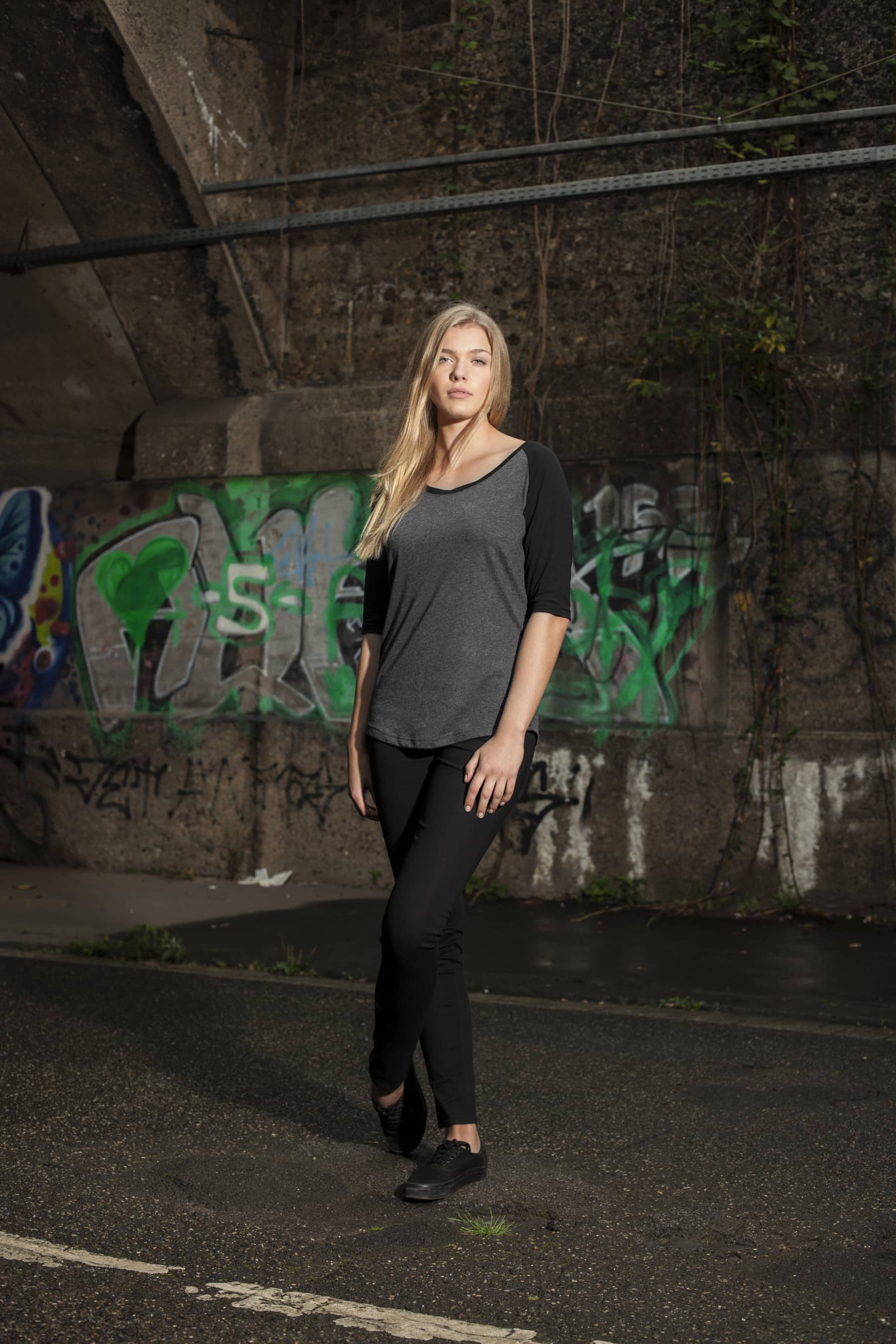 Ladies´ 3/4 Contrast Raglan Tee