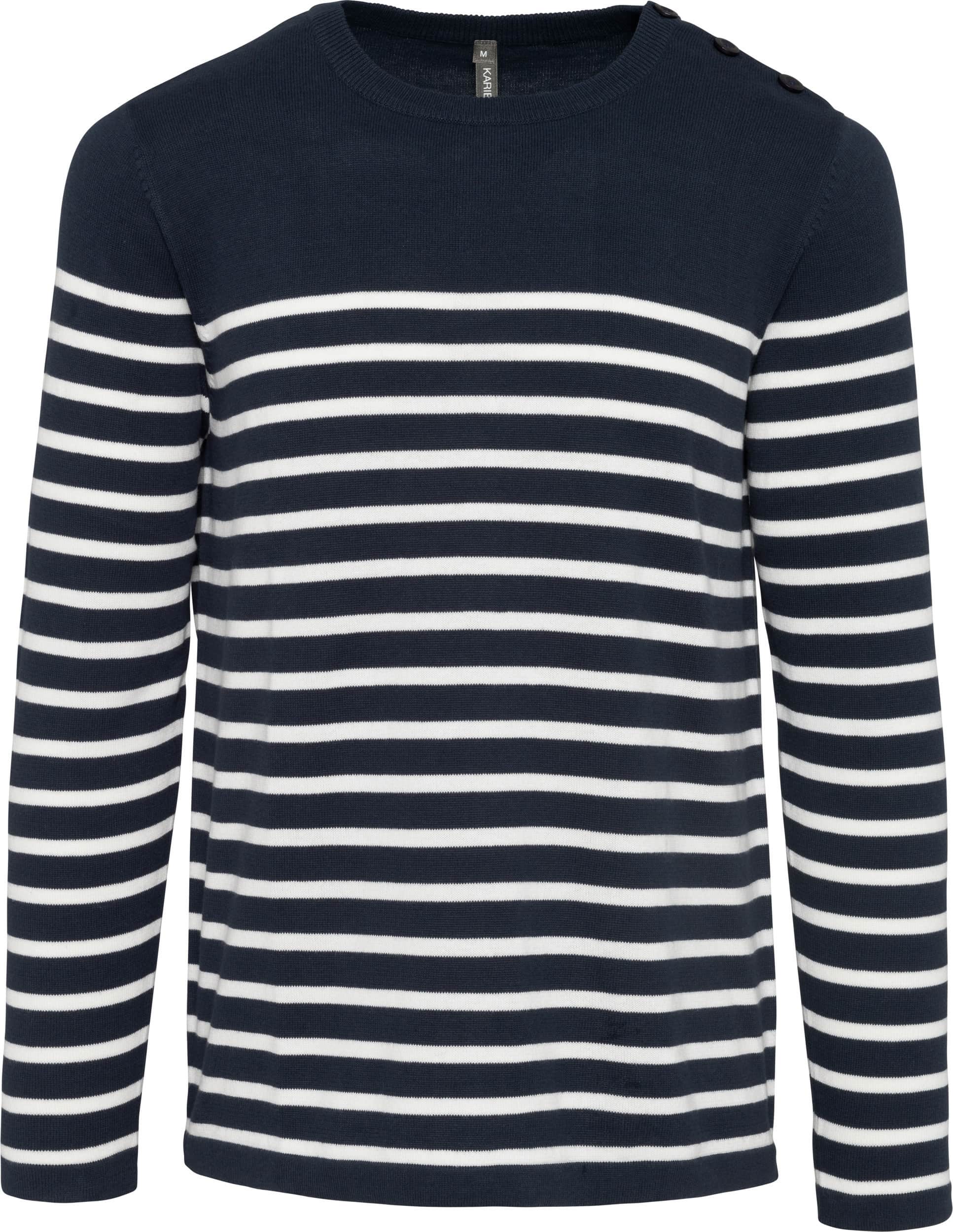 Herrenpullover im Marine-Stil