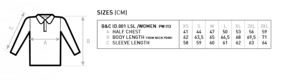 Women´s Long Sleeve Polo ID.001