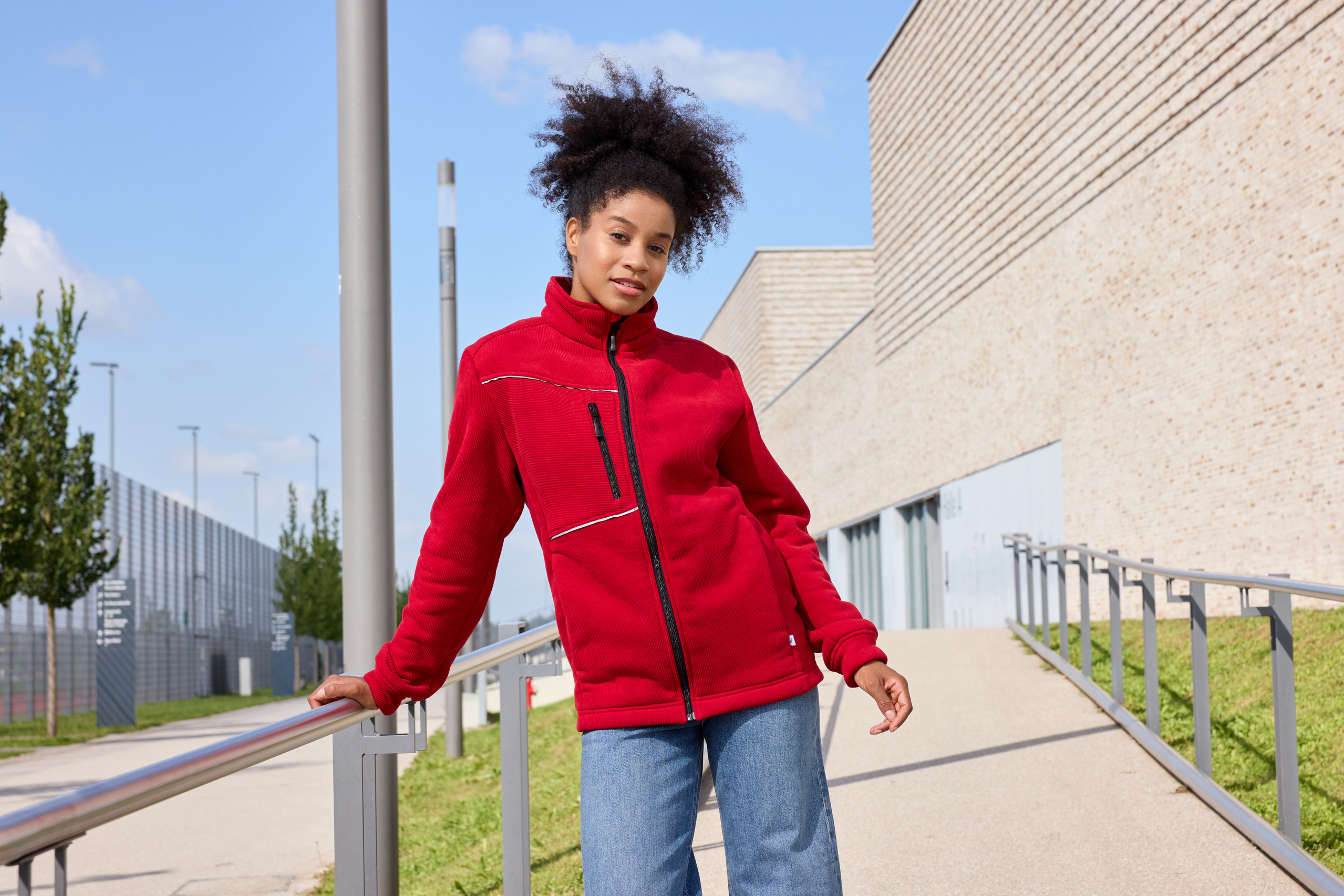 Fleece Jacket - Corduroy Look