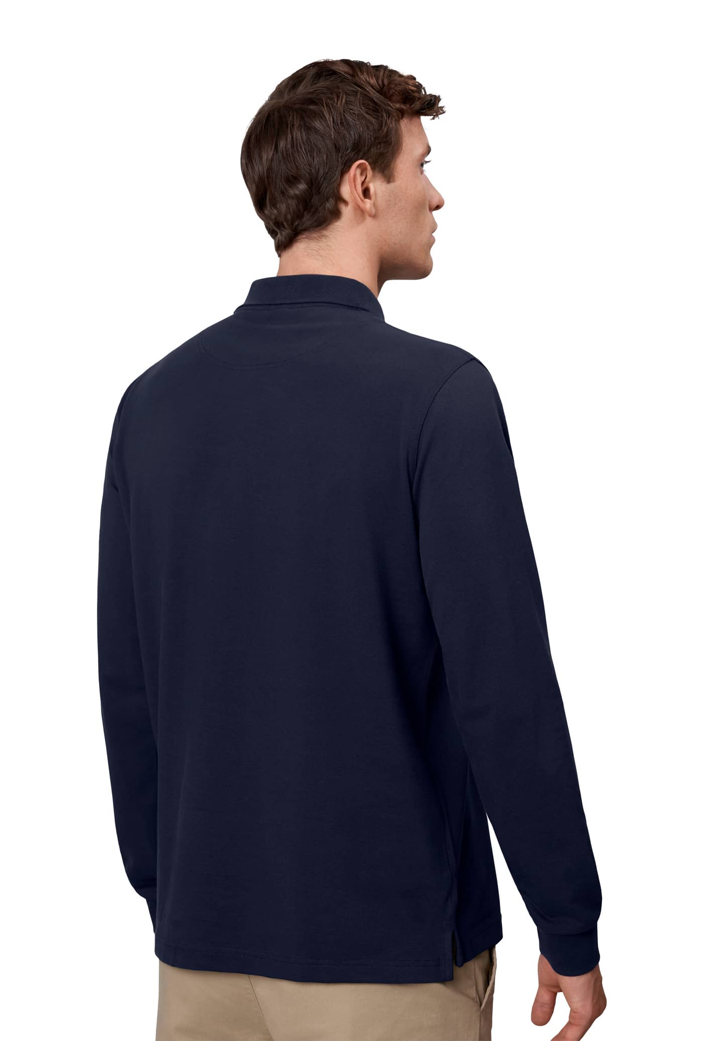 Langarm Stretch-Poloshirt 544