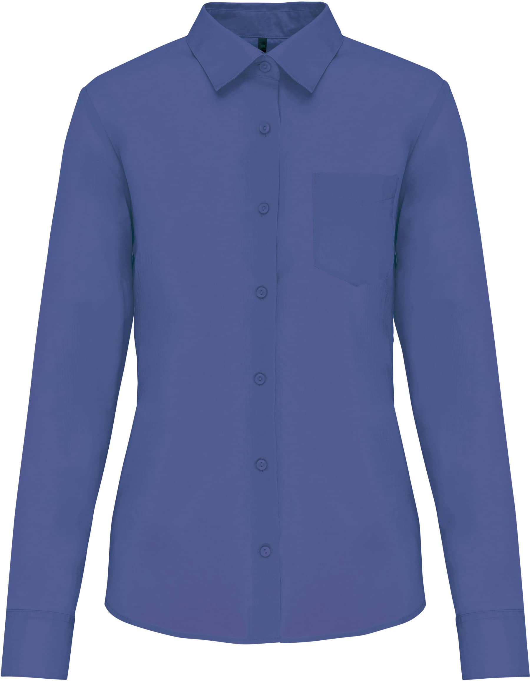 Popeline-Hemd Baumwollpolyester pflegeleicht für Damen