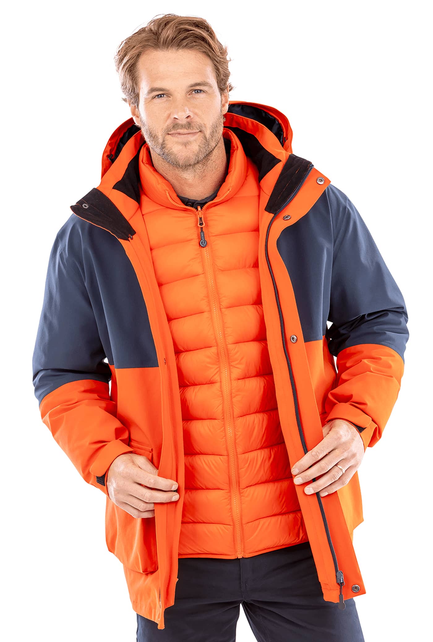 Recycled 3-In-1 Padded Ripstop Jacket