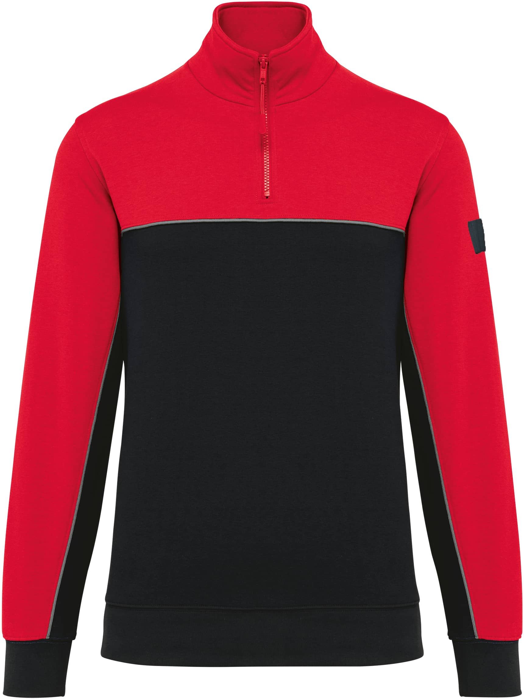 Umweltfreundliches Unisex-Sweatshirt mit Reißverschlusskragen