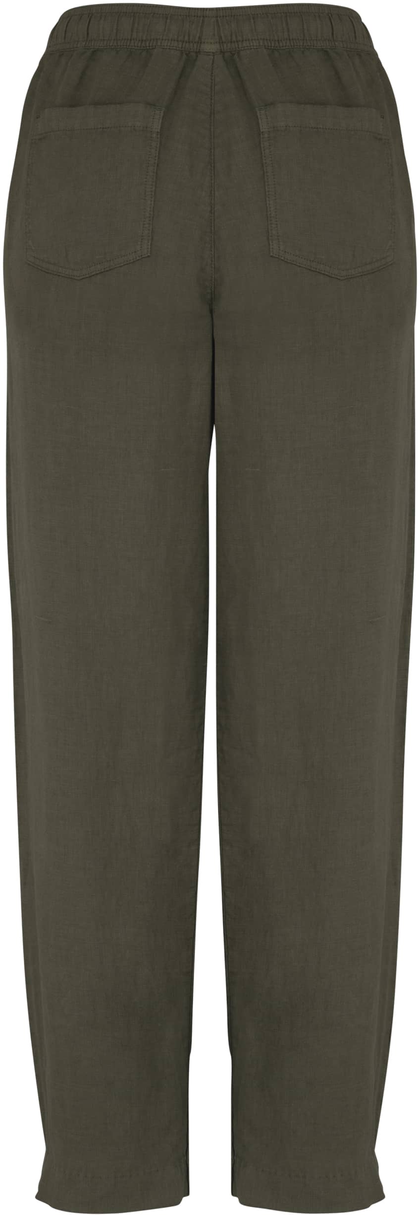 Ausgewaschene Damenhose aus Leinen