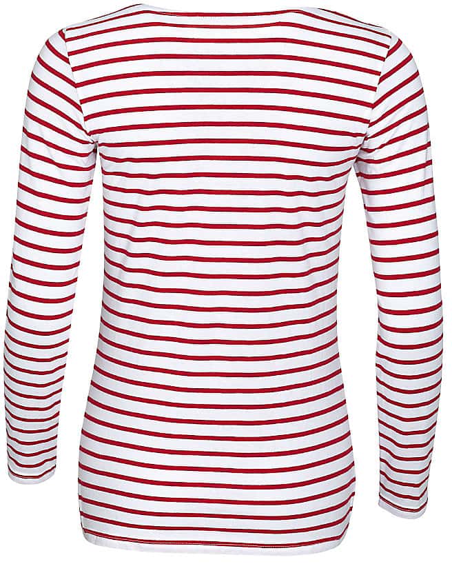 Women´s Long Sleeve Striped T-Shirt Marine