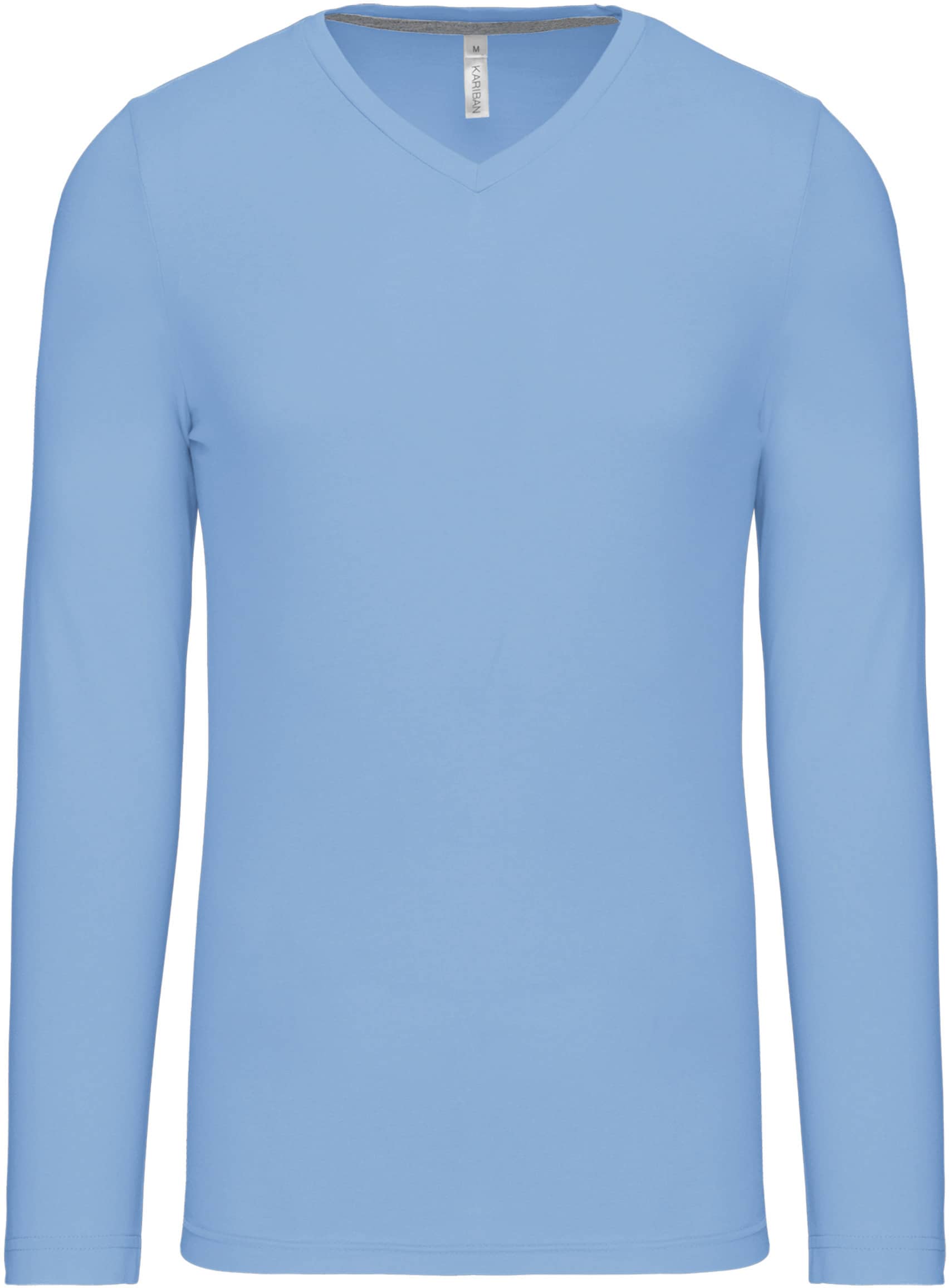 Men`s long-sleeved V-Neck T-shirt