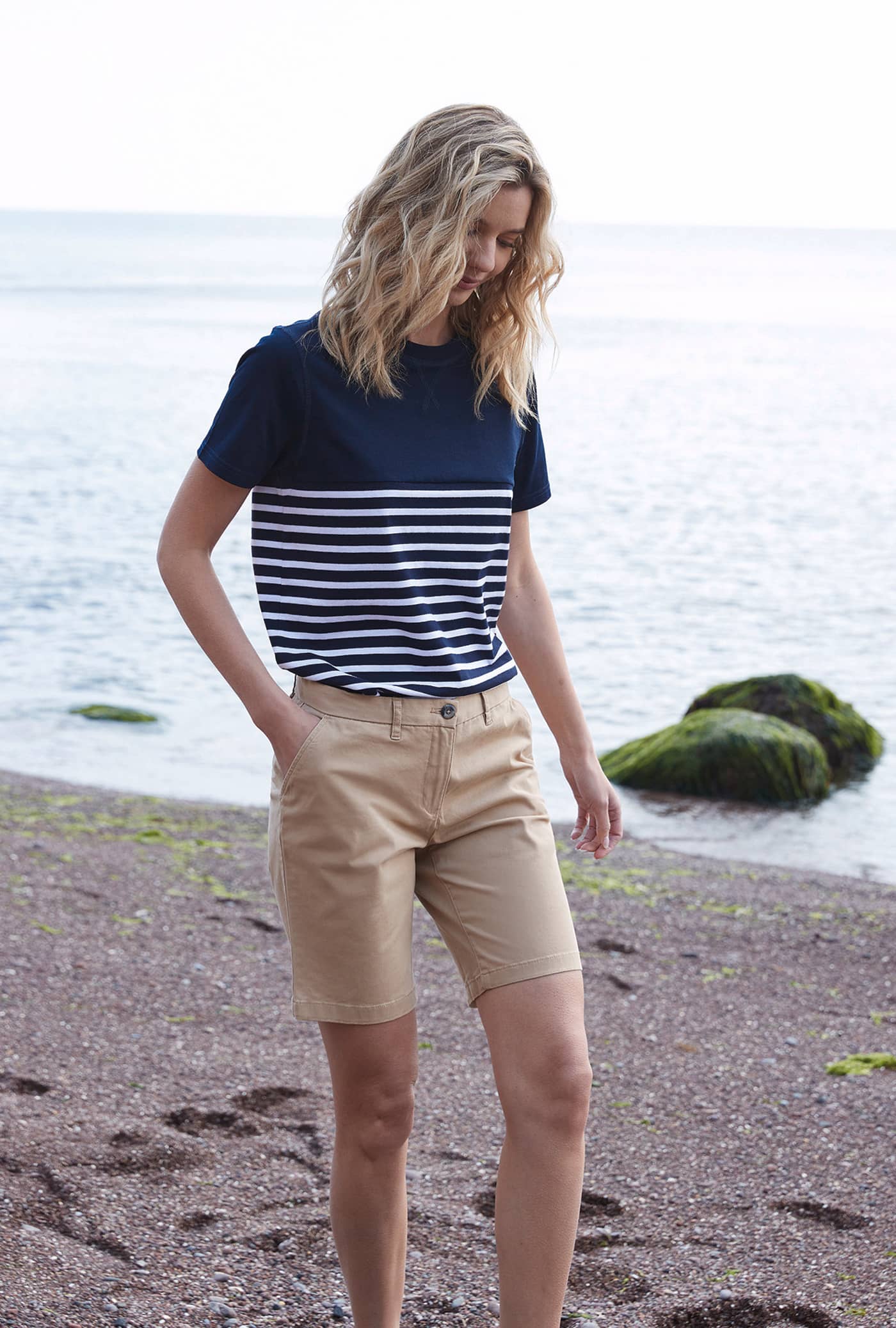 Ladies` Stretch Chino Shorts