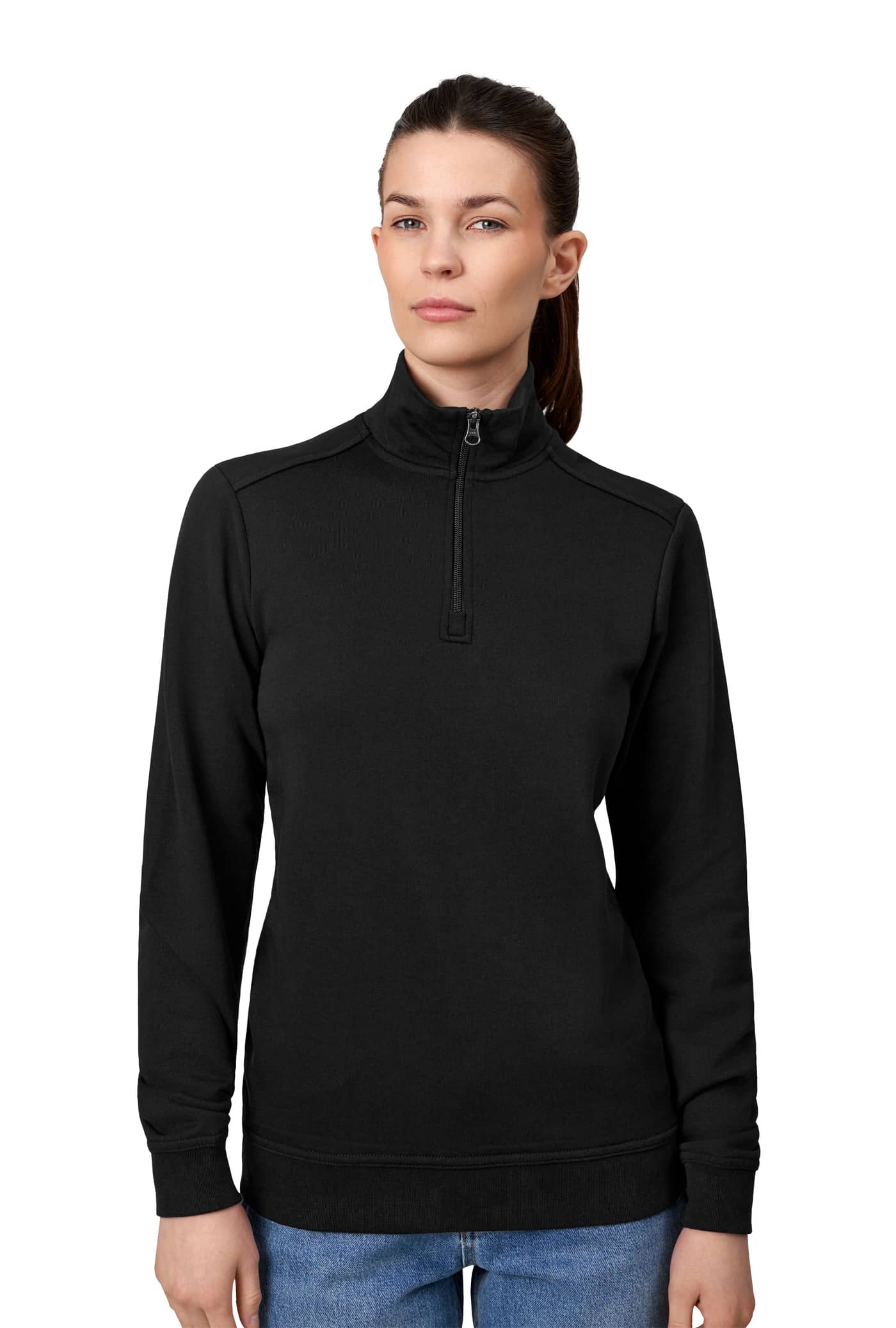 Ungebürsteter PRO Wear CARE Cardigan mit ¼ Zip mit Dam