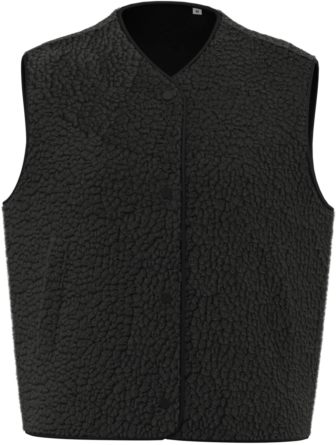 Ärmellose Sherpa-Jacke für Damen