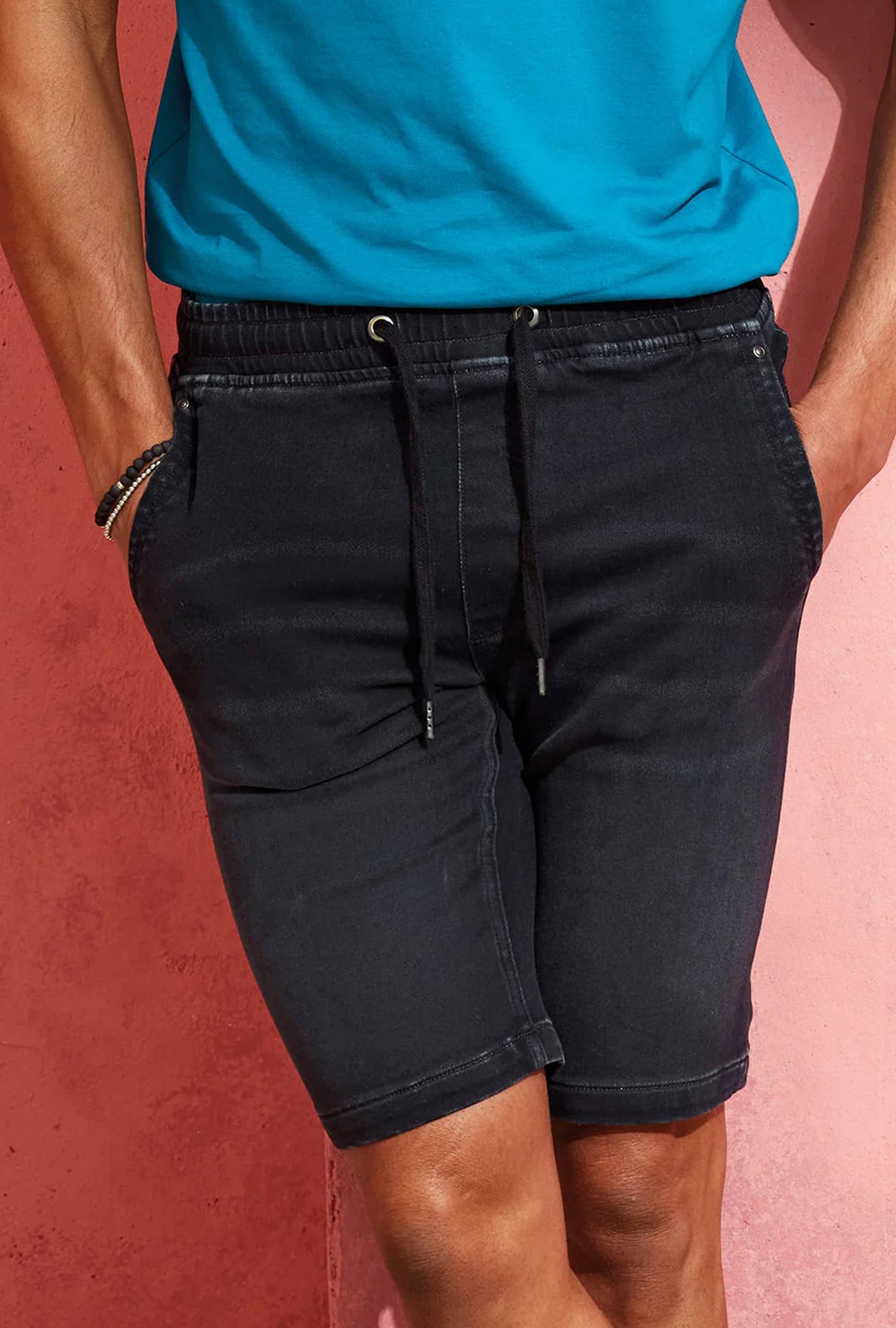Men´s Denim Drawstring Shorts
