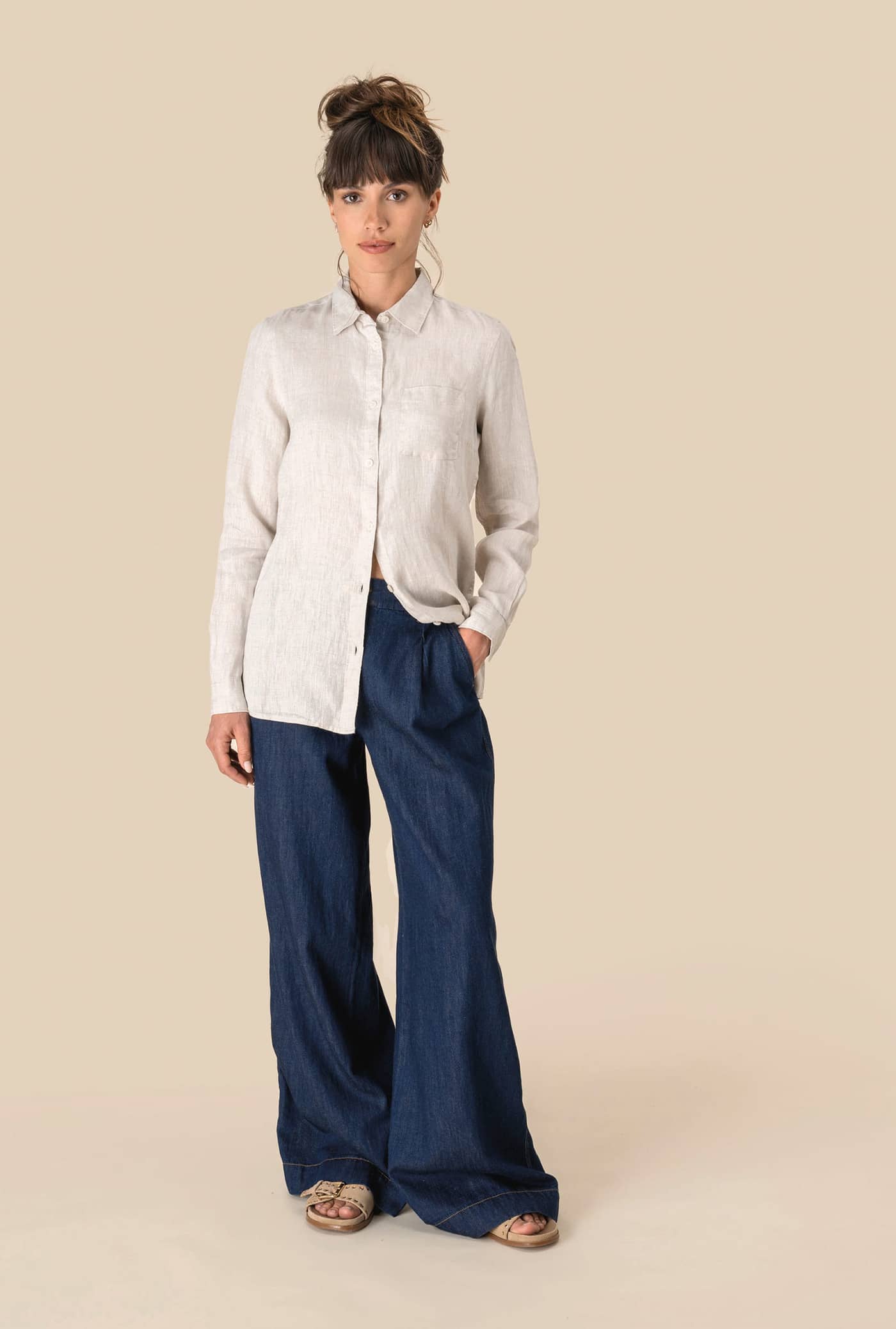 Leinen-Bluse für Damen
