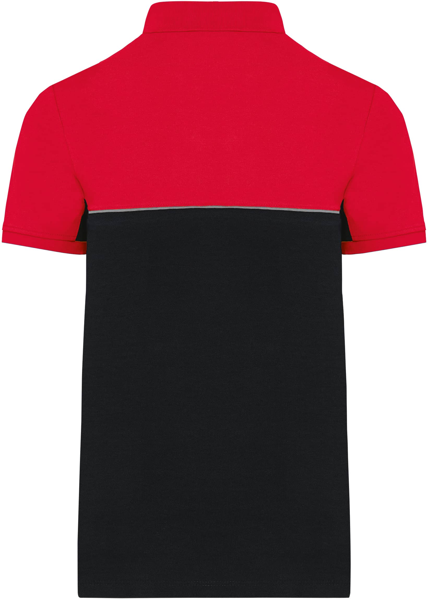 Zweifarbiges Kurzarm-Unisex-Polohemd
