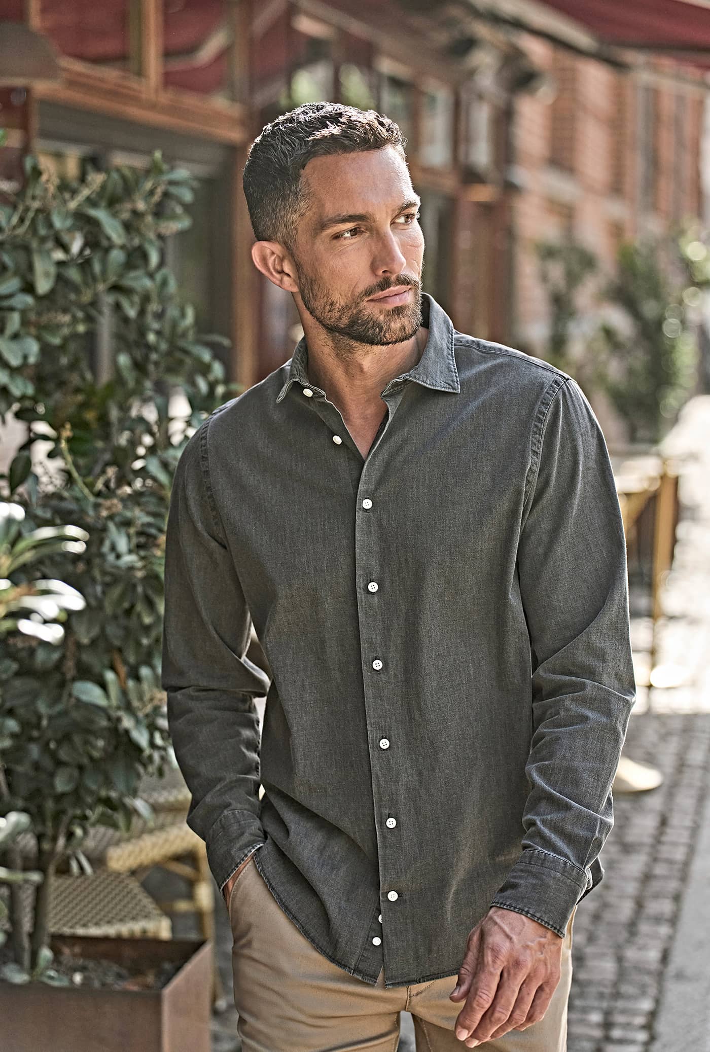 Denim shirt