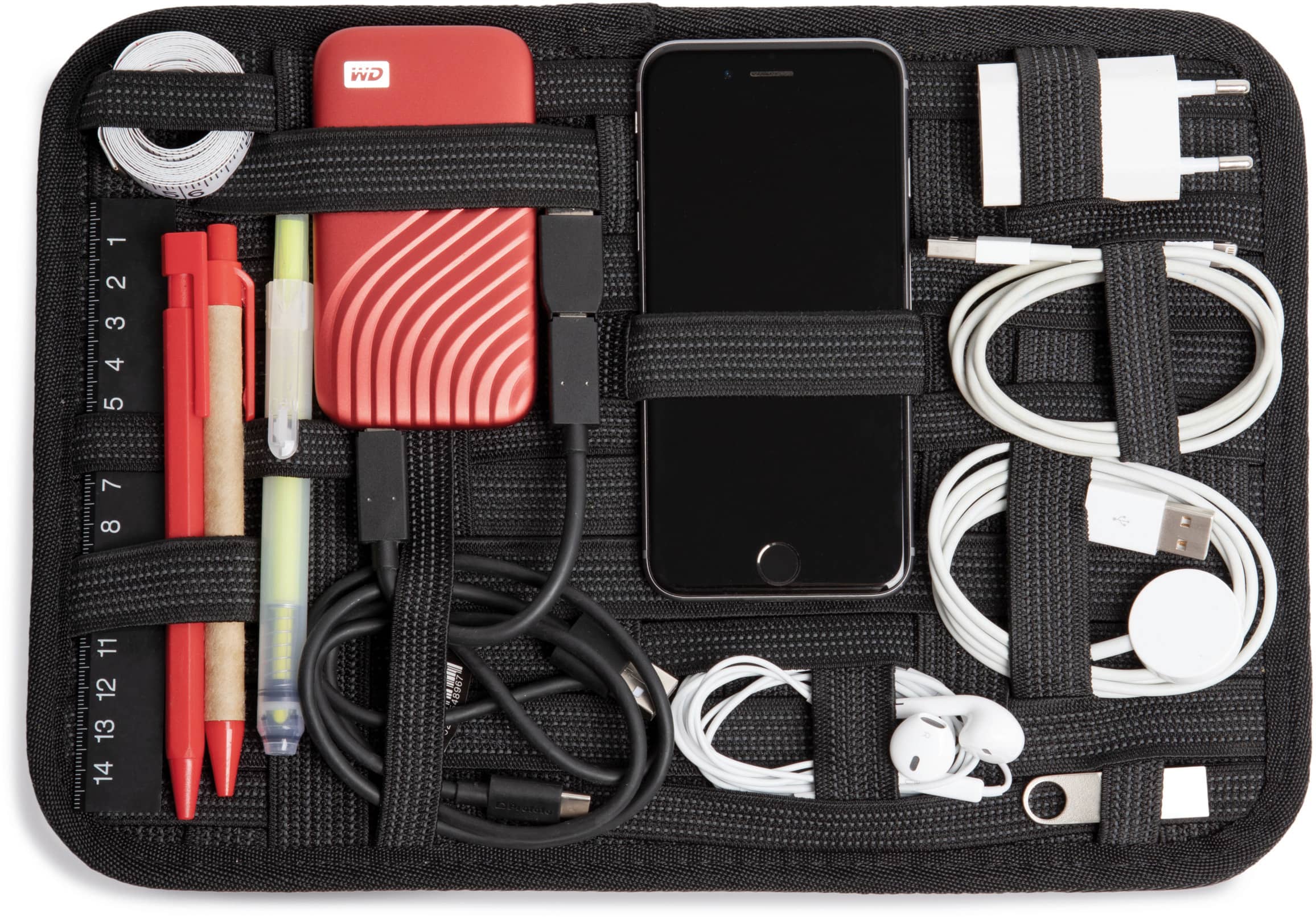 Laptop-Organizer für Kabel und Zubehör