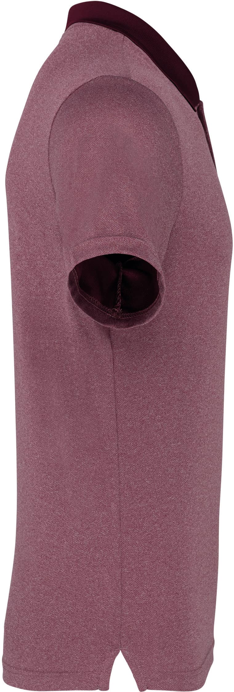 Meliertes Kurzarm-Polohemd - Kingsize