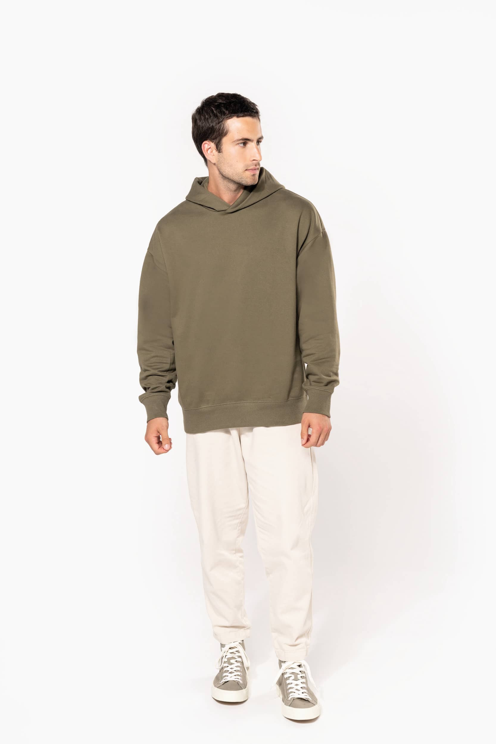 Kapuzensweatshirt aus Molton, Oversize, Unisex