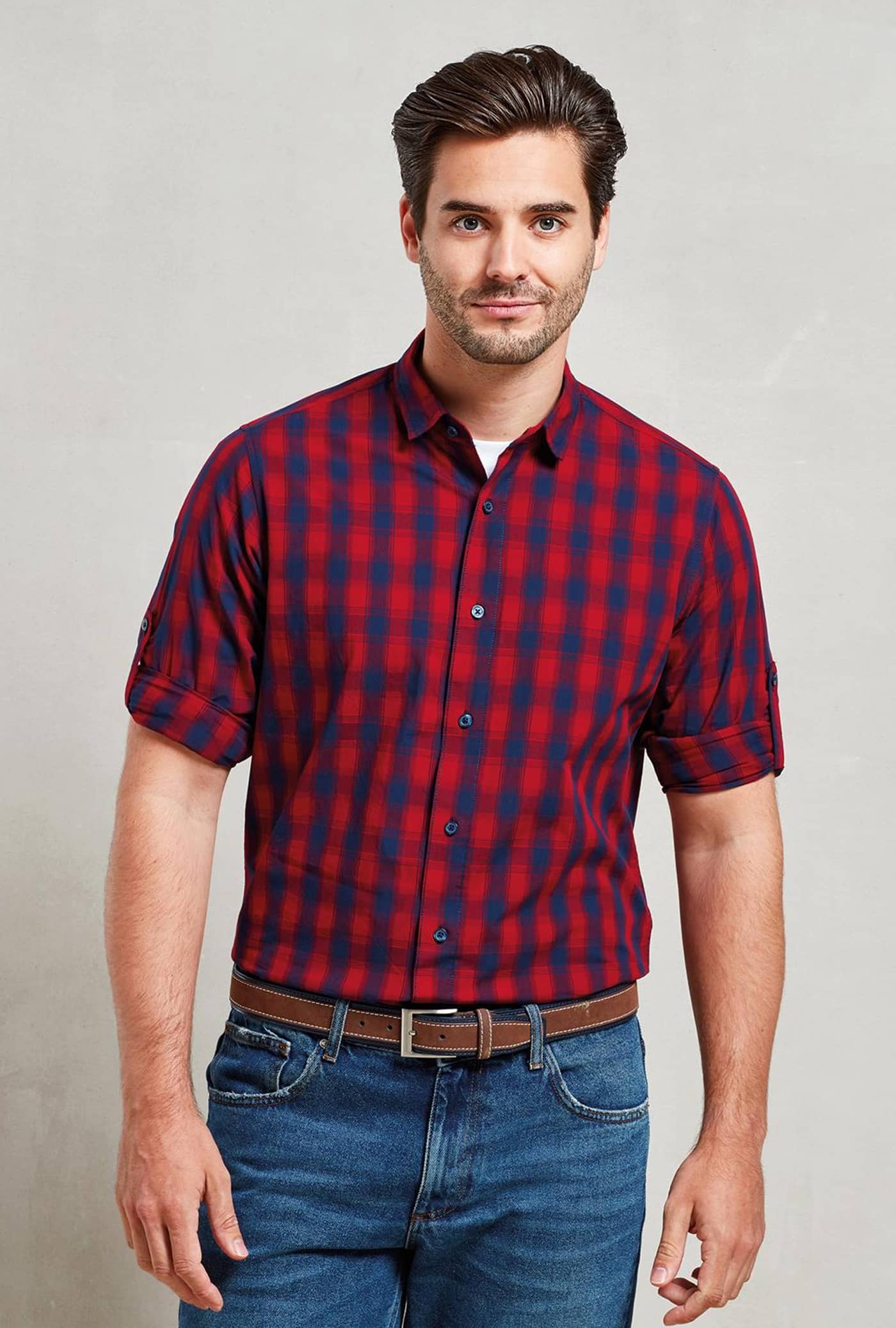 Men´s Mulligan Check Cotton Long Sleeve Shirt