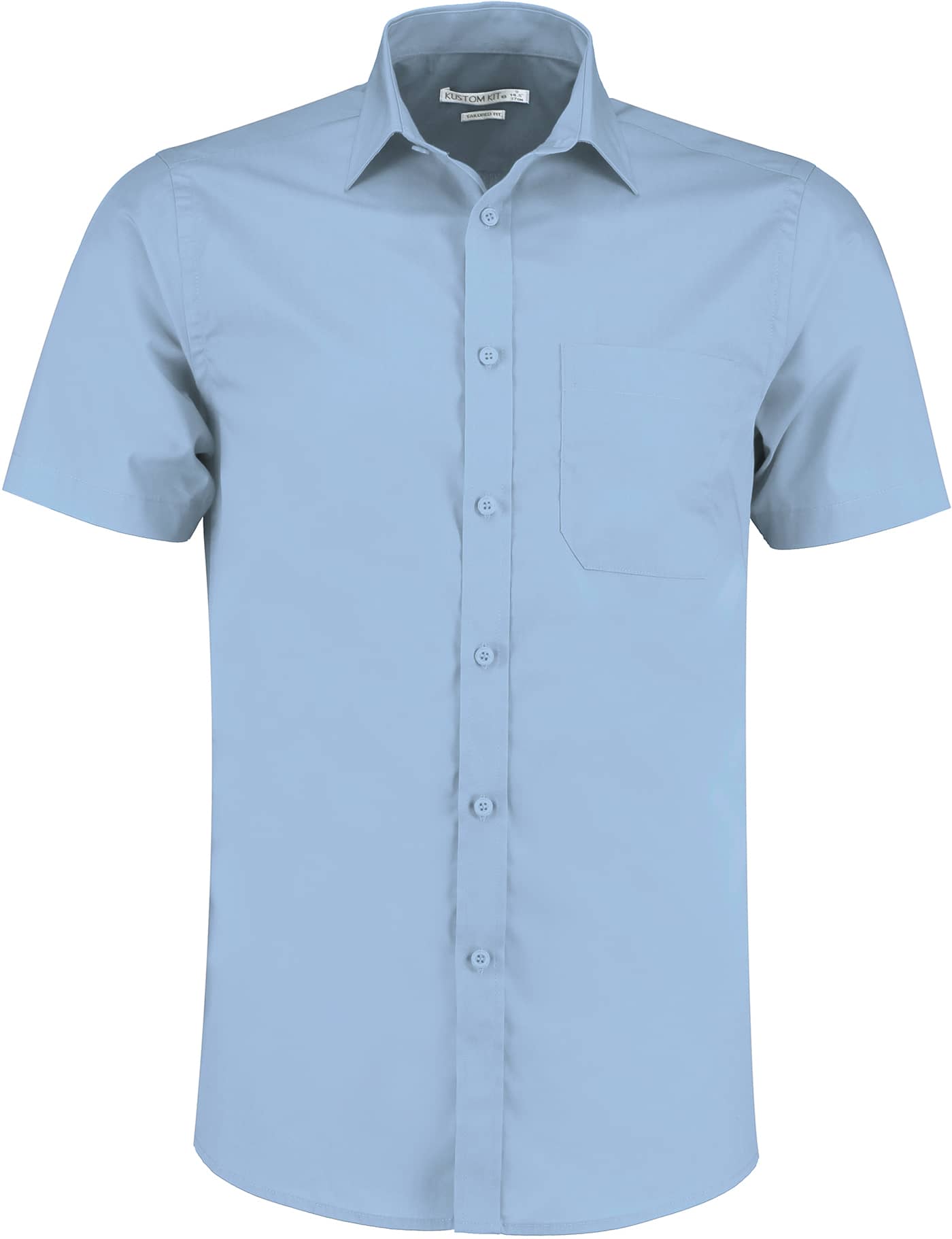 Men´s Tailored Fit Poplin Shirt Short Sleeve