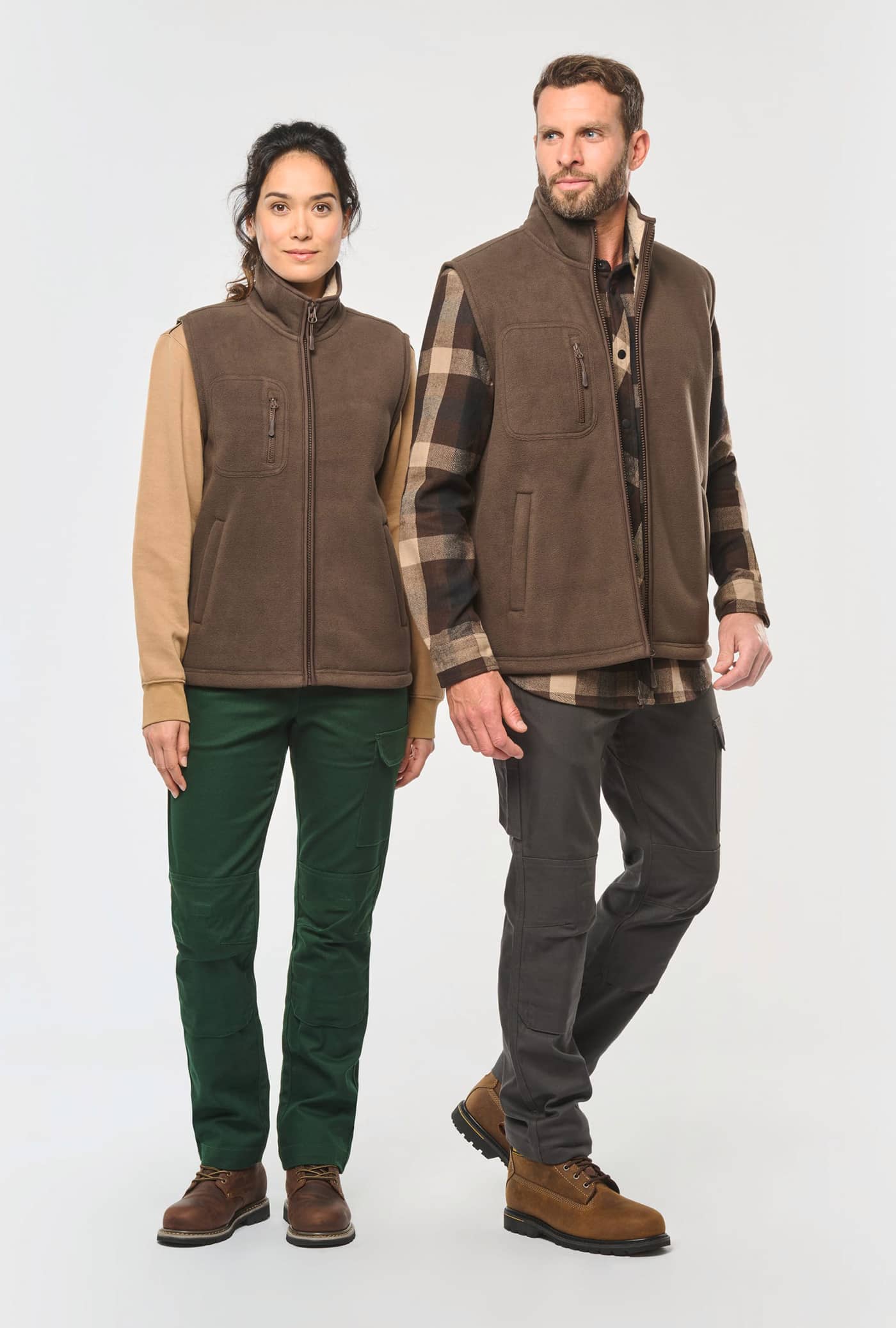 Bodywärmer aus Fleece mit Sherpa-Innenseite, Unisex