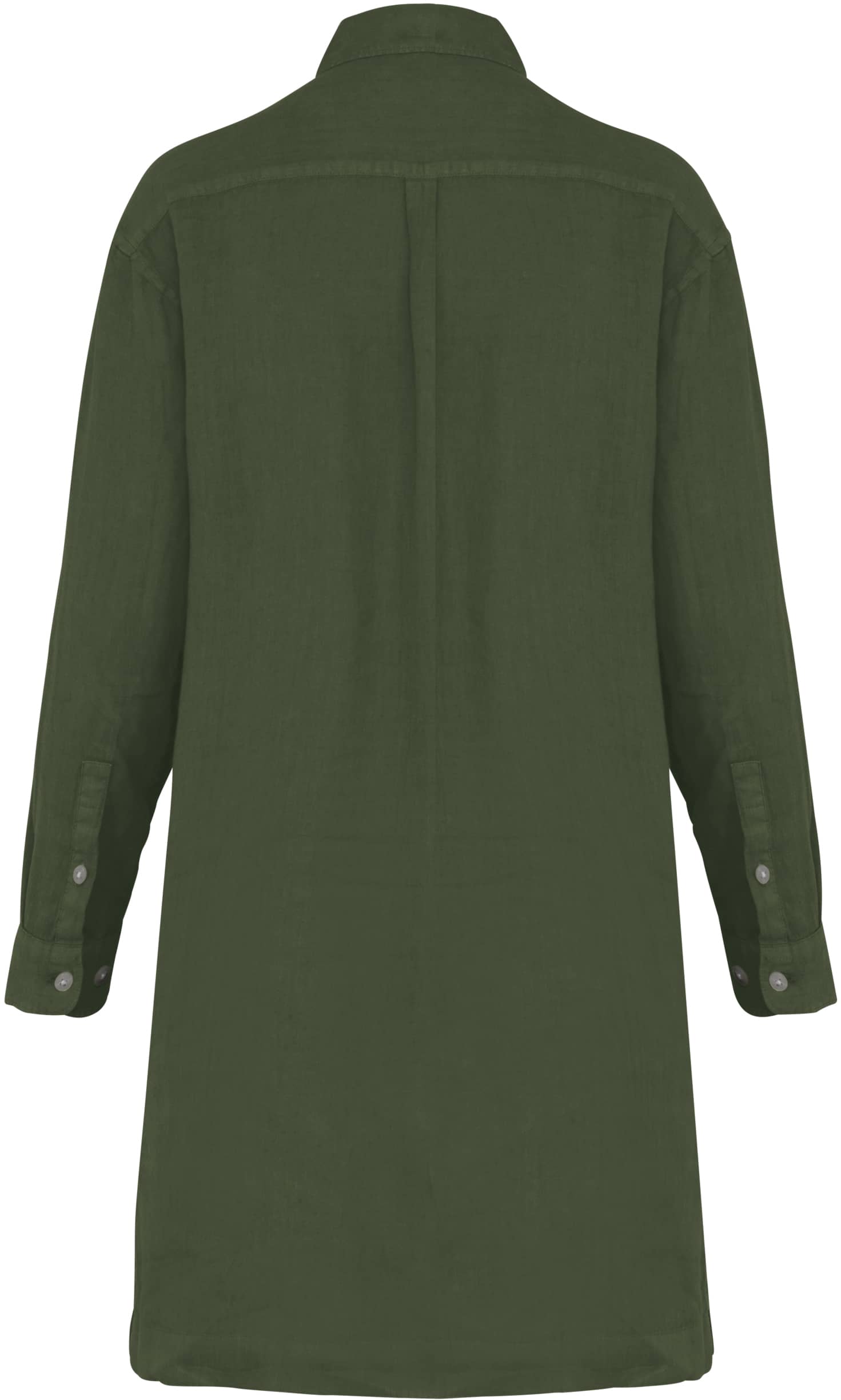 Hemdblusenkleid aus Leinen für Damen