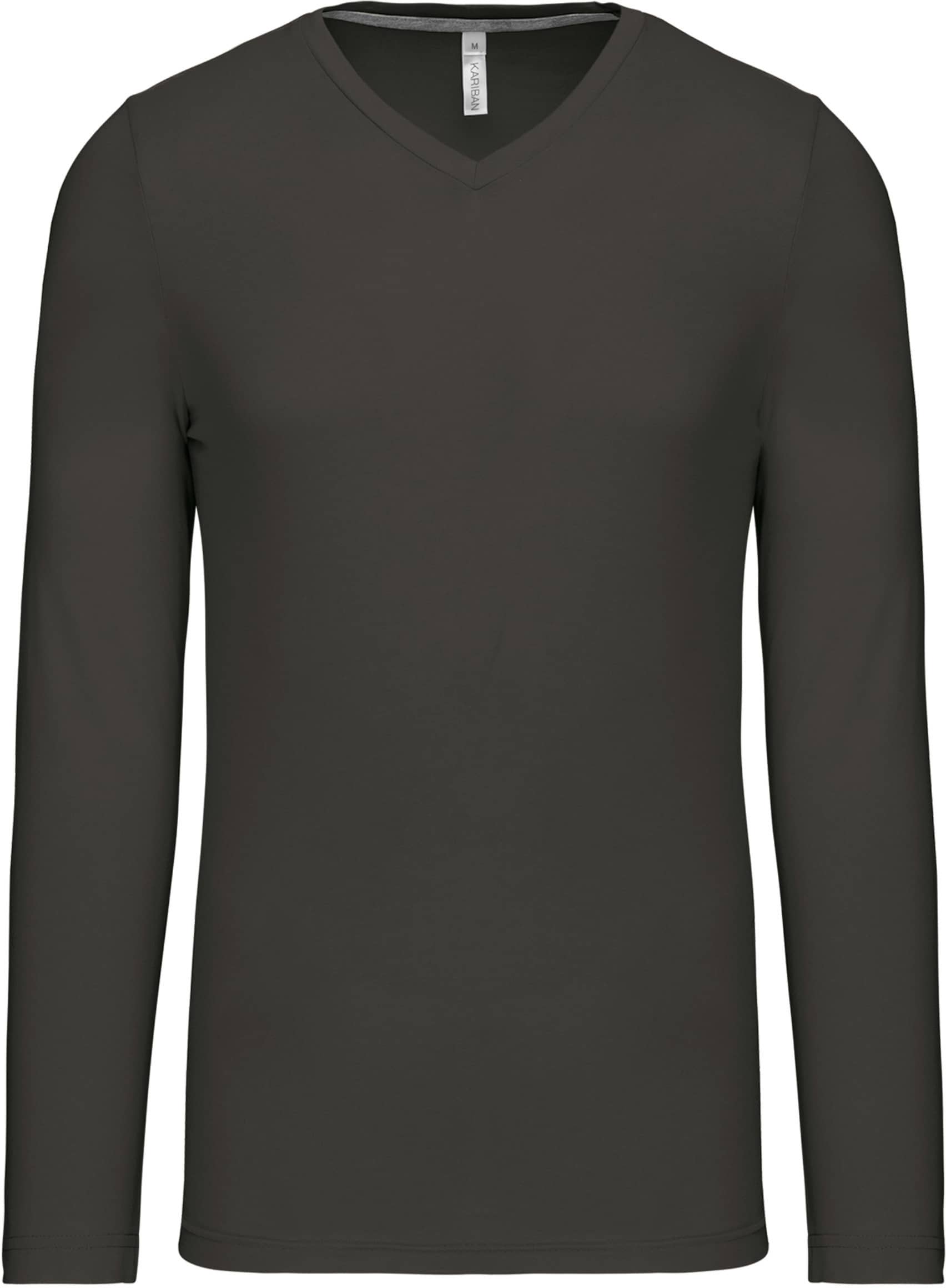 Men`s long-sleeved V-Neck T-shirt