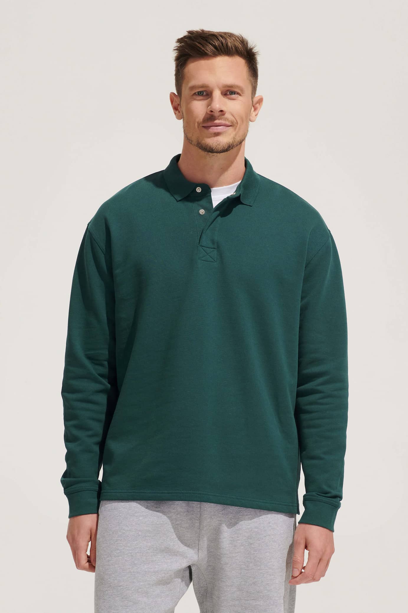 Unisex Polo Collar Sweatshirt Heritage
