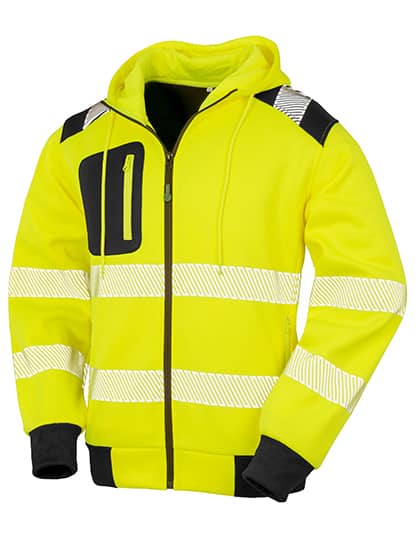 Recycled Zipped Safety Hoody
