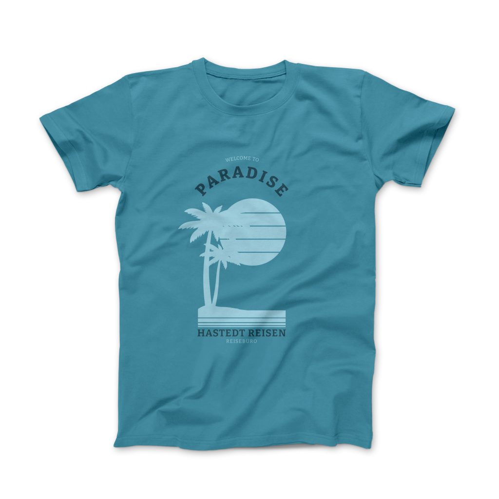 T-Shirt-Design mit monochromen Farben