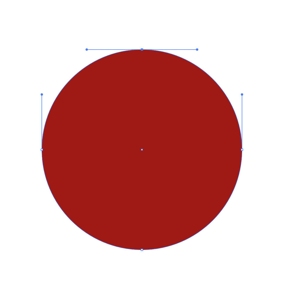 Vektorgrafik Kreis – Mittelpunkt und Radius