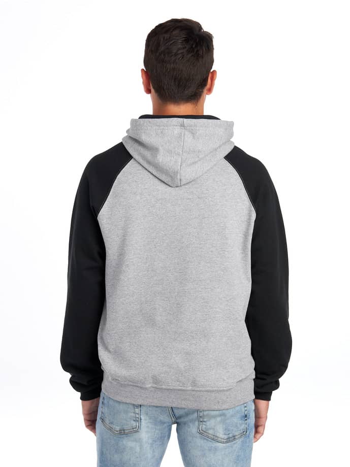 Nublend® Colour-Block Raglan Hooded Sweatshirt