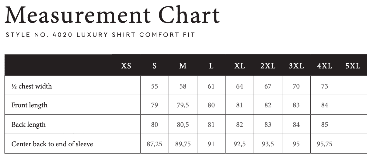 Luxury Shirt Comfort Fit