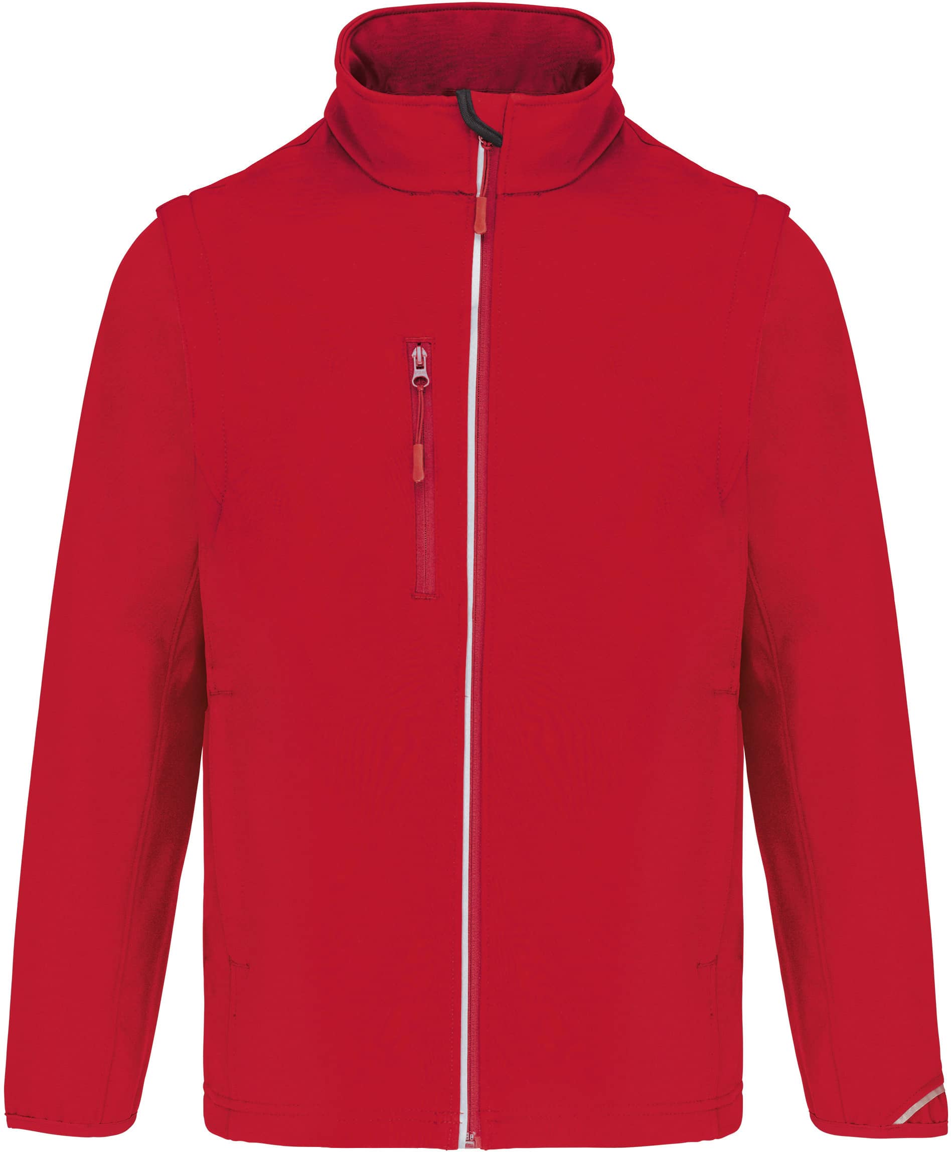 Softshelljacke mit abnehmbaren Ärmeln