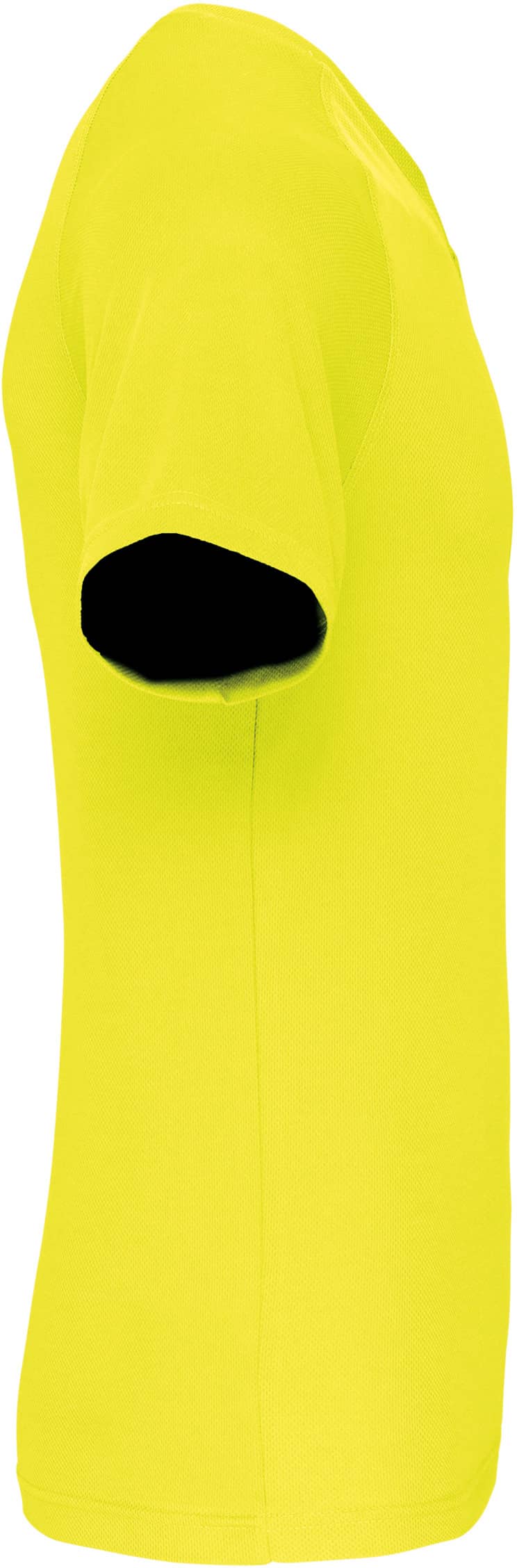 Herren Kurzarm-Sportshirt mit V-Ausschnitt - Fluorescent
