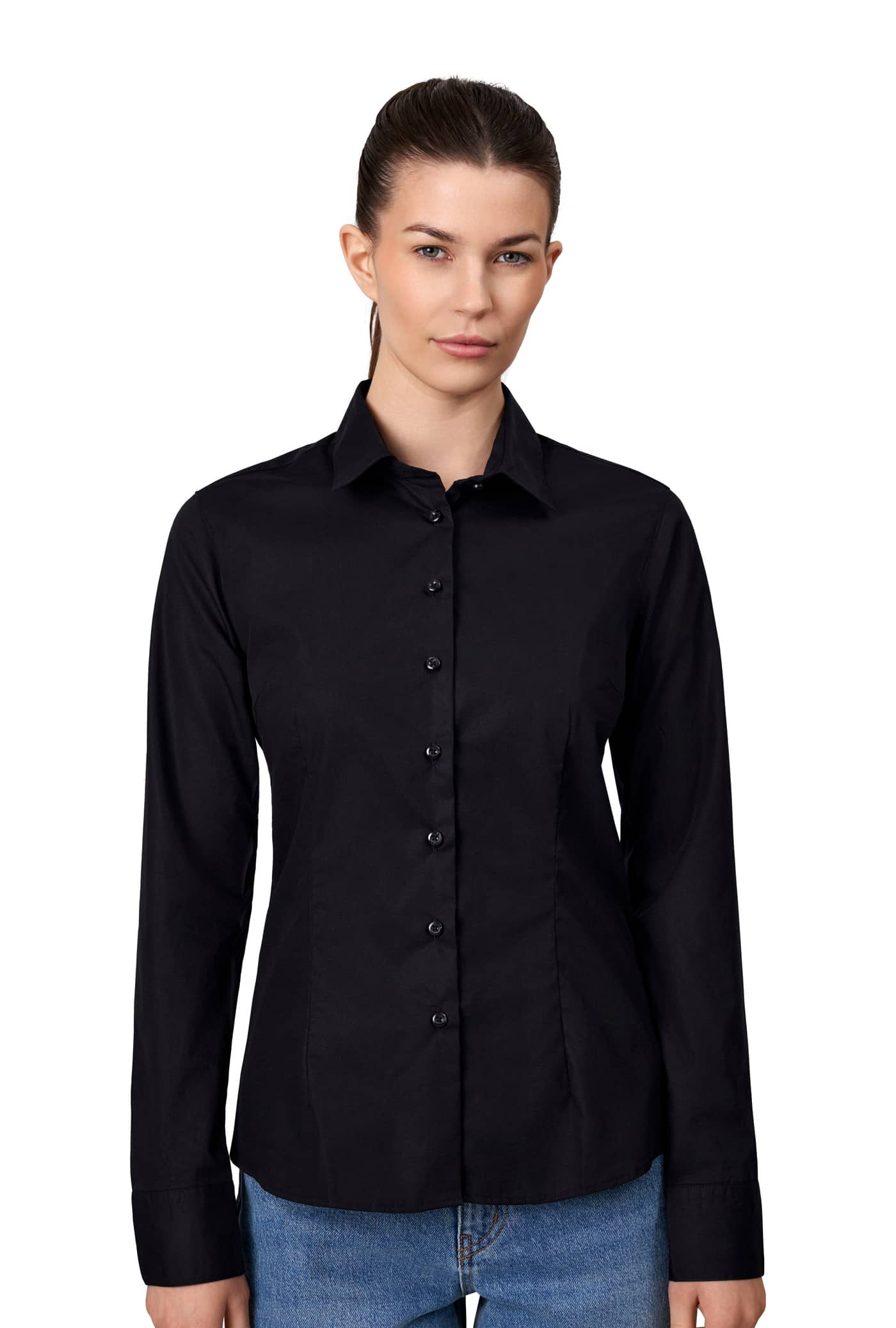 Moderne SEVEN SEAS Poplinbluse für Damen