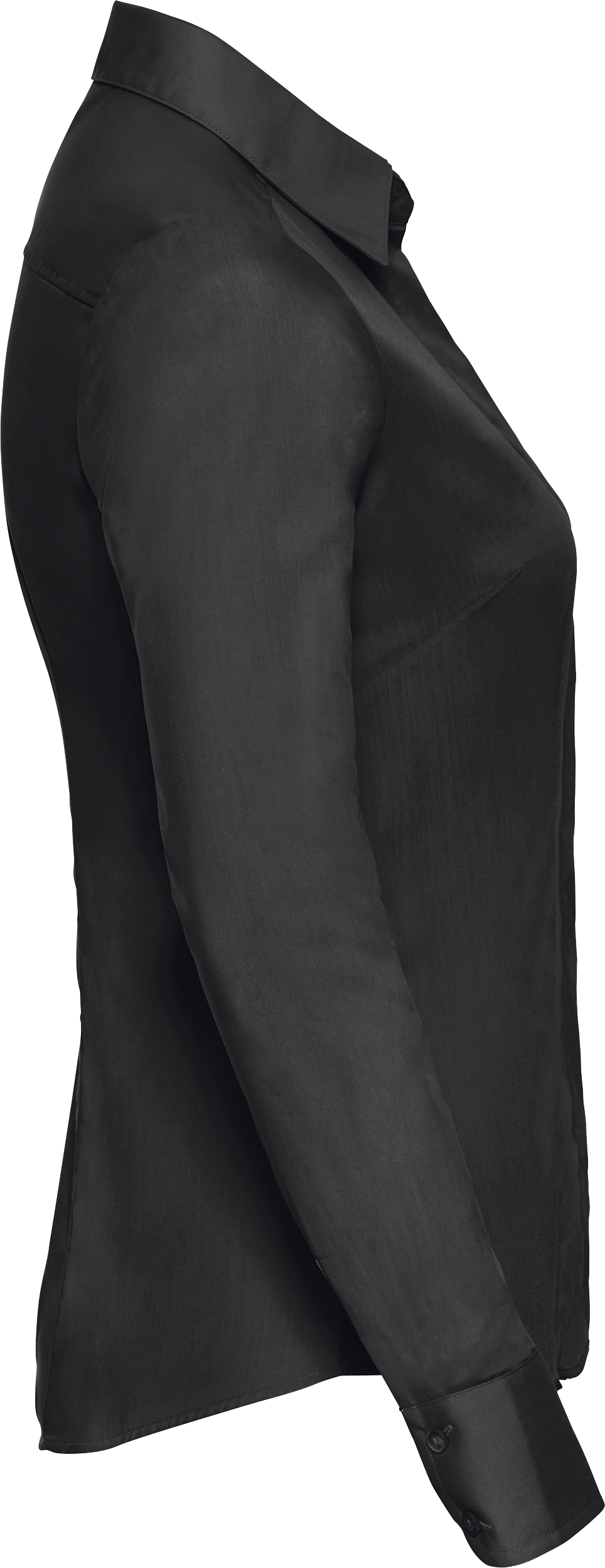 Ladies' Long Sleeve Fitted Polycotton Poplin Shirt