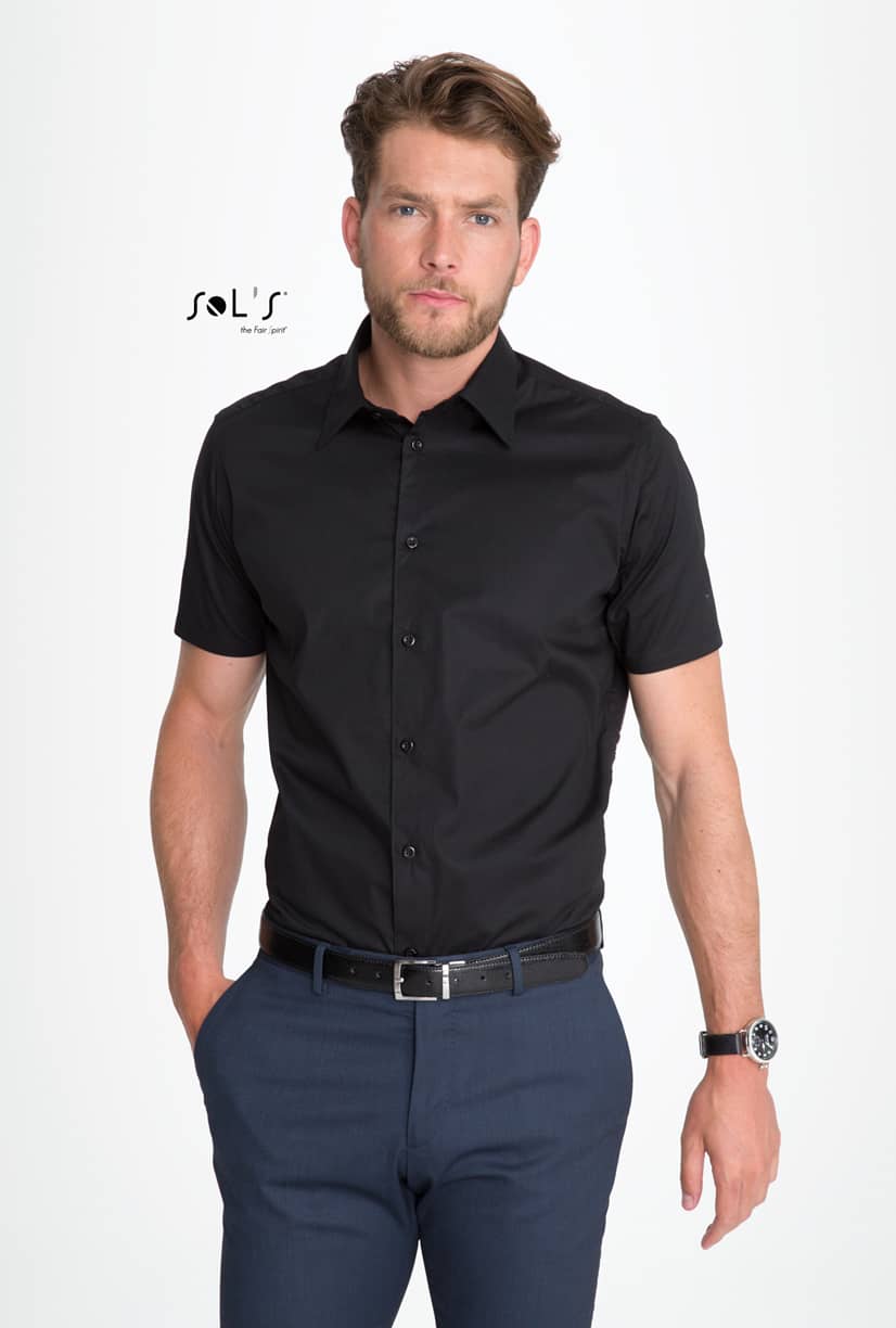 Men´s Stretch-Shirt Broadway Short Sleeve