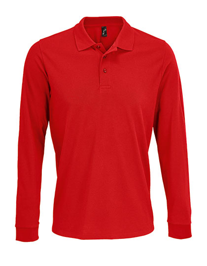 Unisex Long Sleeve Polycotton Polo Shirt