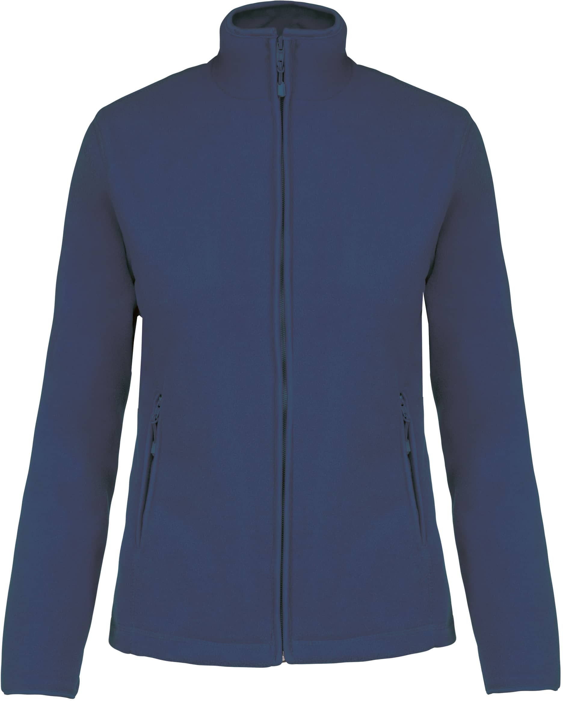 Mikrofleece-Jacke mit Reißverschluss für Damen
