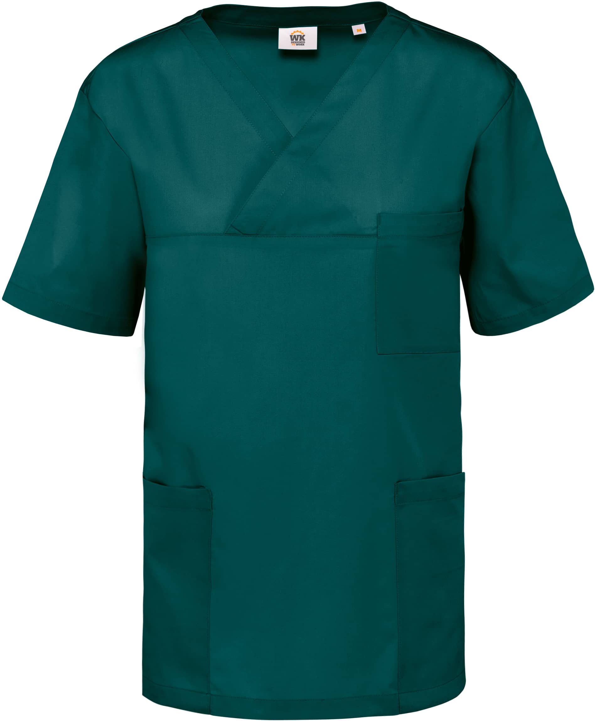 Kurzärmlige Unisex-Tunika aus Baumwollpolyester