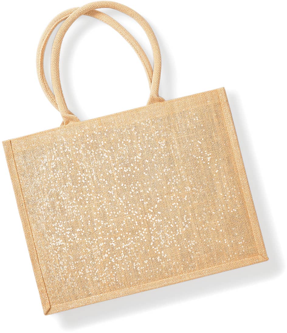 Shimmer Jute Shopper