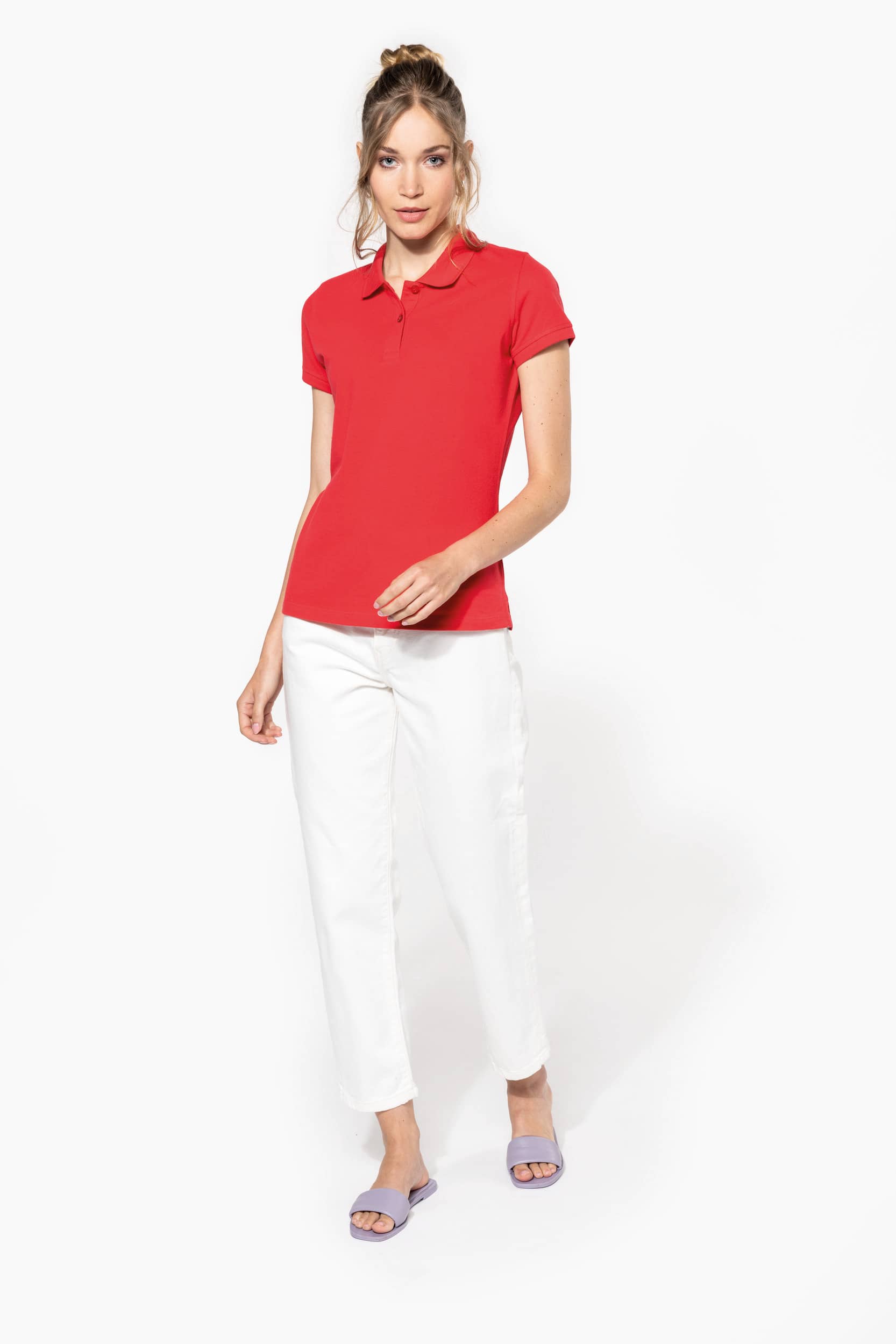 Damen Piquee Poloshirt Kurzarm