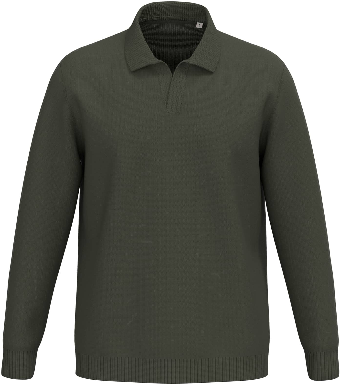 Herrenpullover mit Polokragen