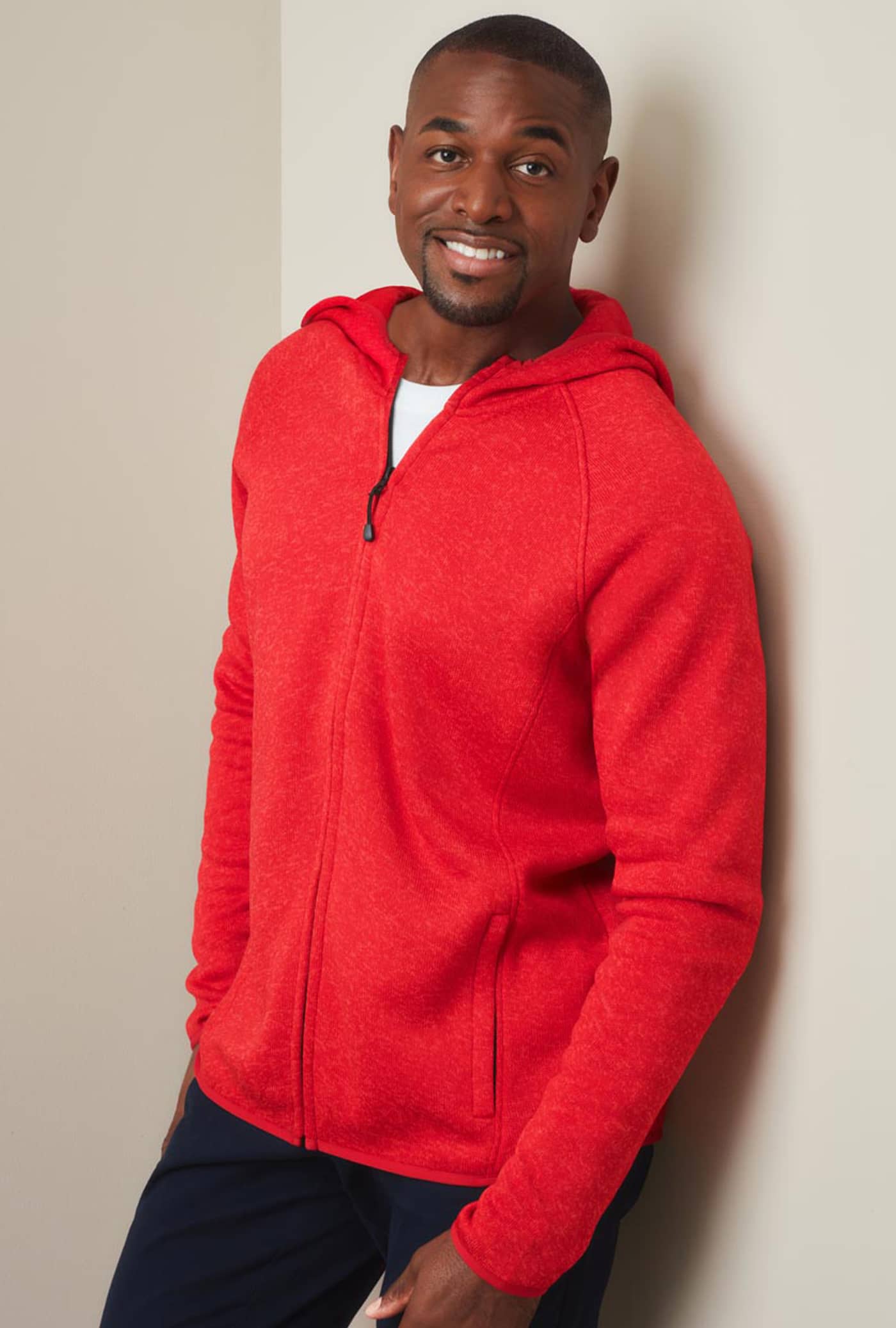 Lux Hooded Knitfleece Jacket