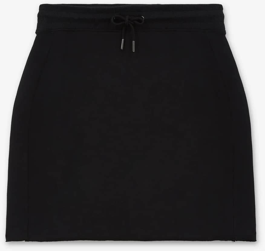Women`s Raw Hem Sweat Skirt