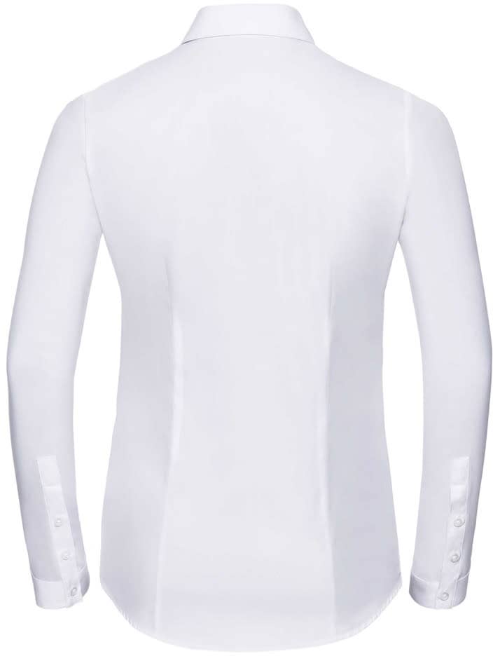 Ladies' Long Sleeve Tailored Herringbone Shirt