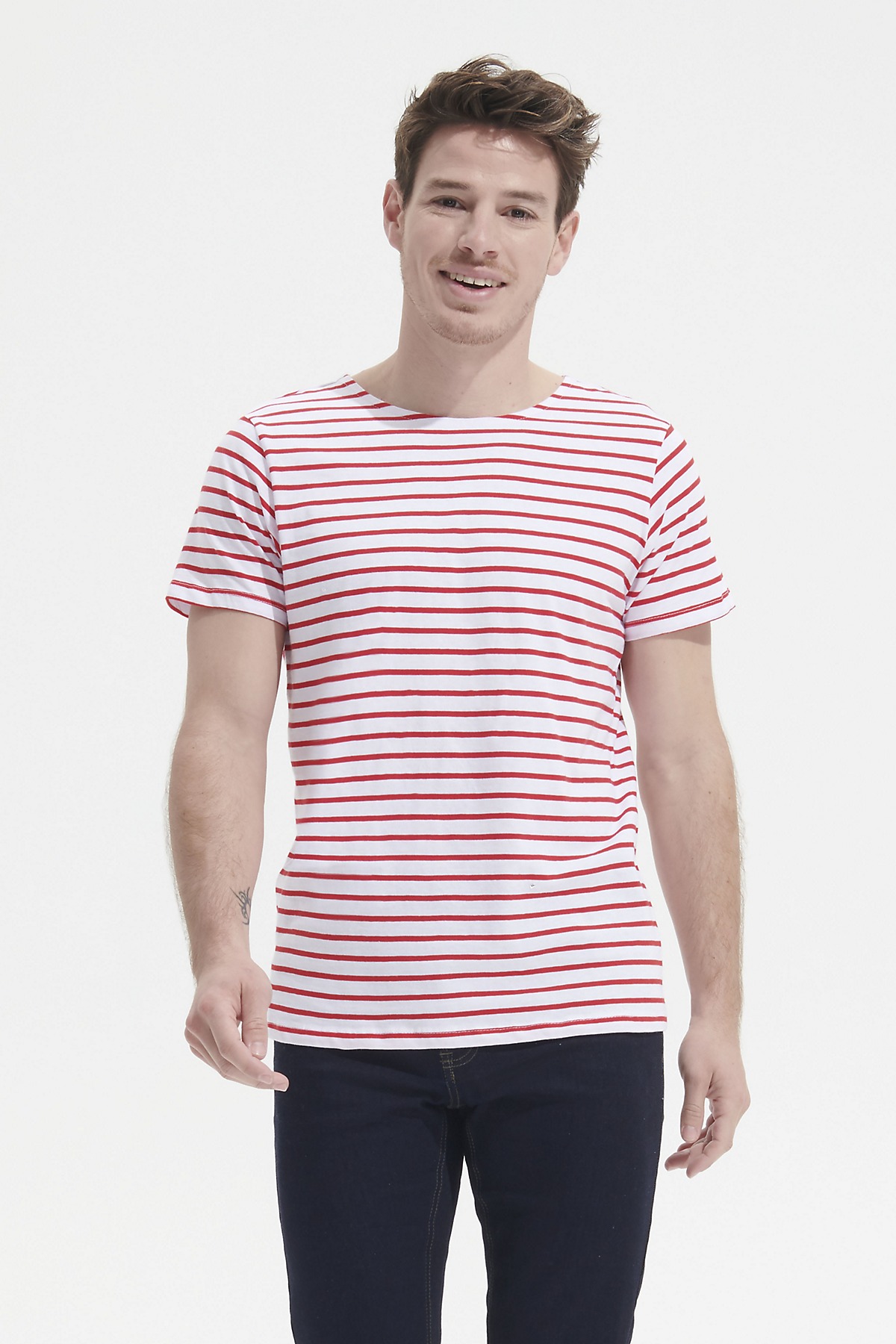 Men´s Round Neck Striped T-Shirt Miles
