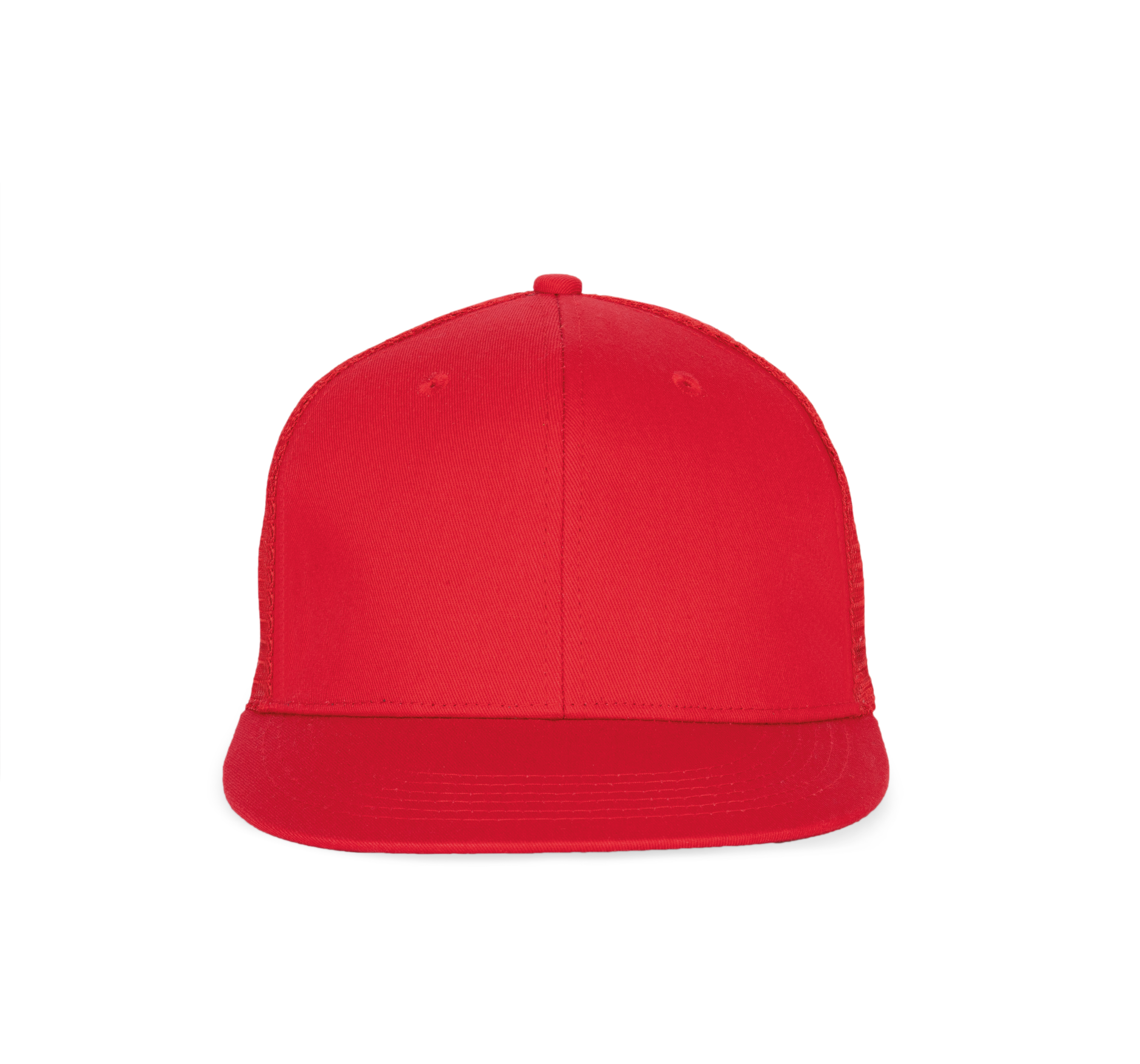 Trucker-Cap - 6-Panels-Kappe, Flachschirm