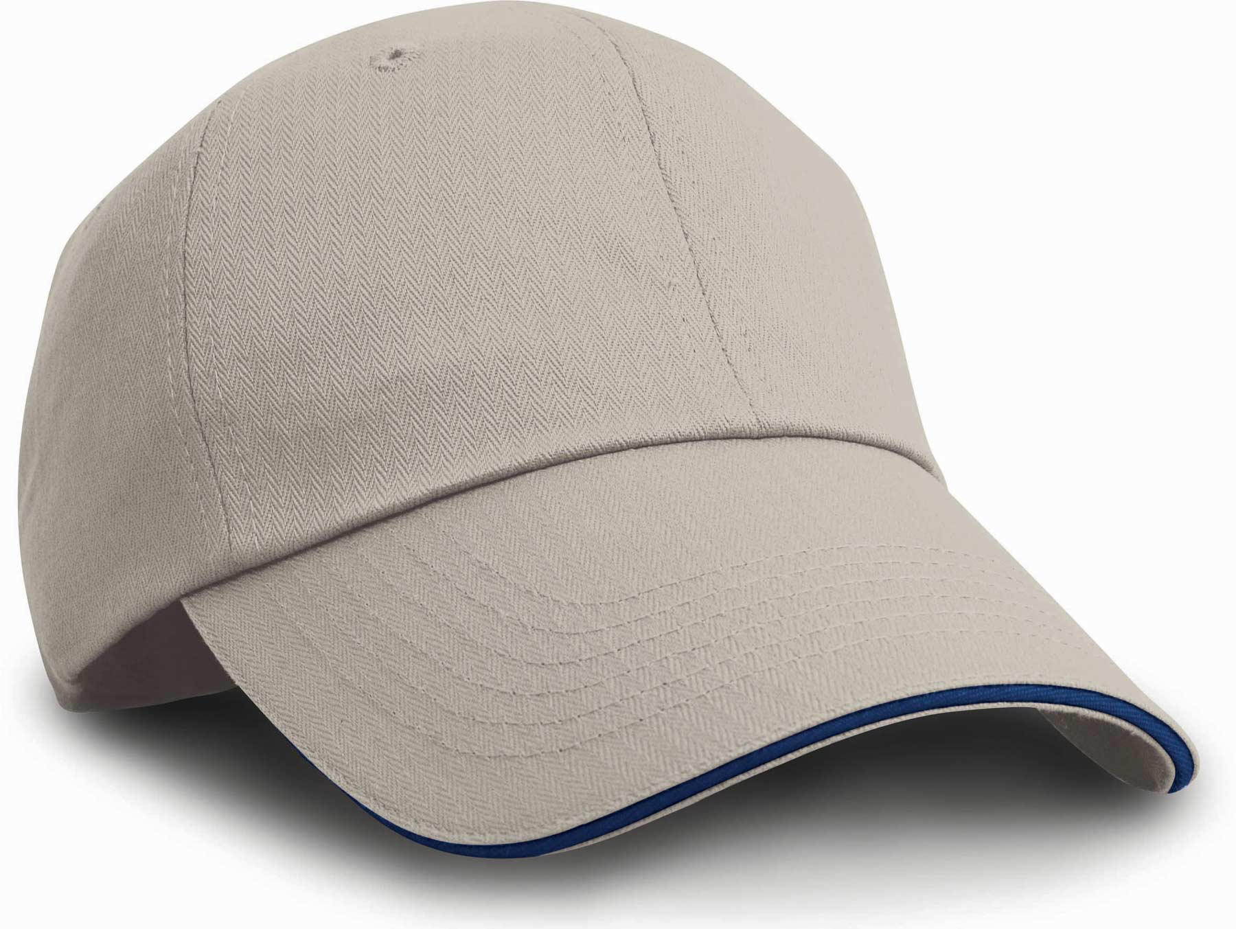 Herringbone Cap With Sandwich Peak