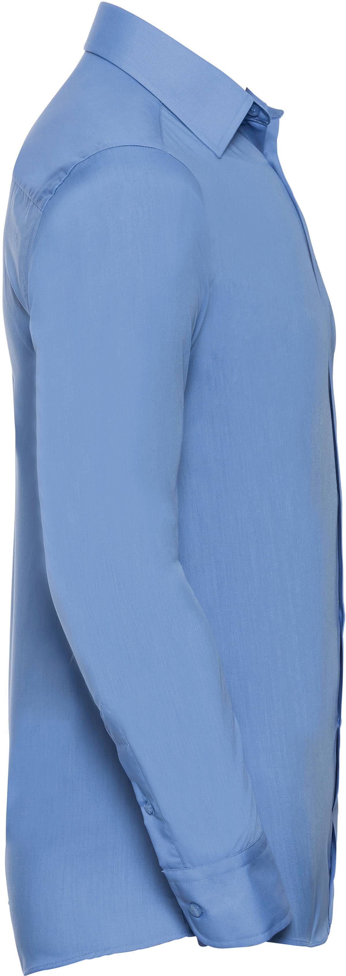 Men's Long Sleeve Tailored Polycotton Poplin Shirt